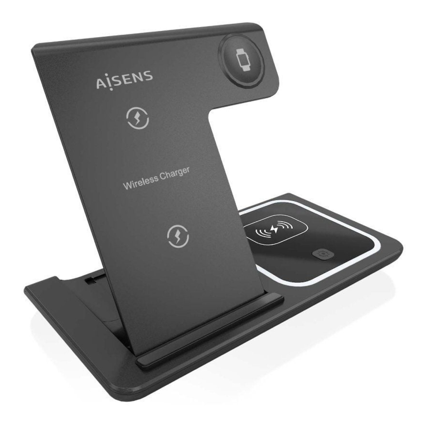 Aisens · Base de Carga Inalámbrica · 15W · Negro