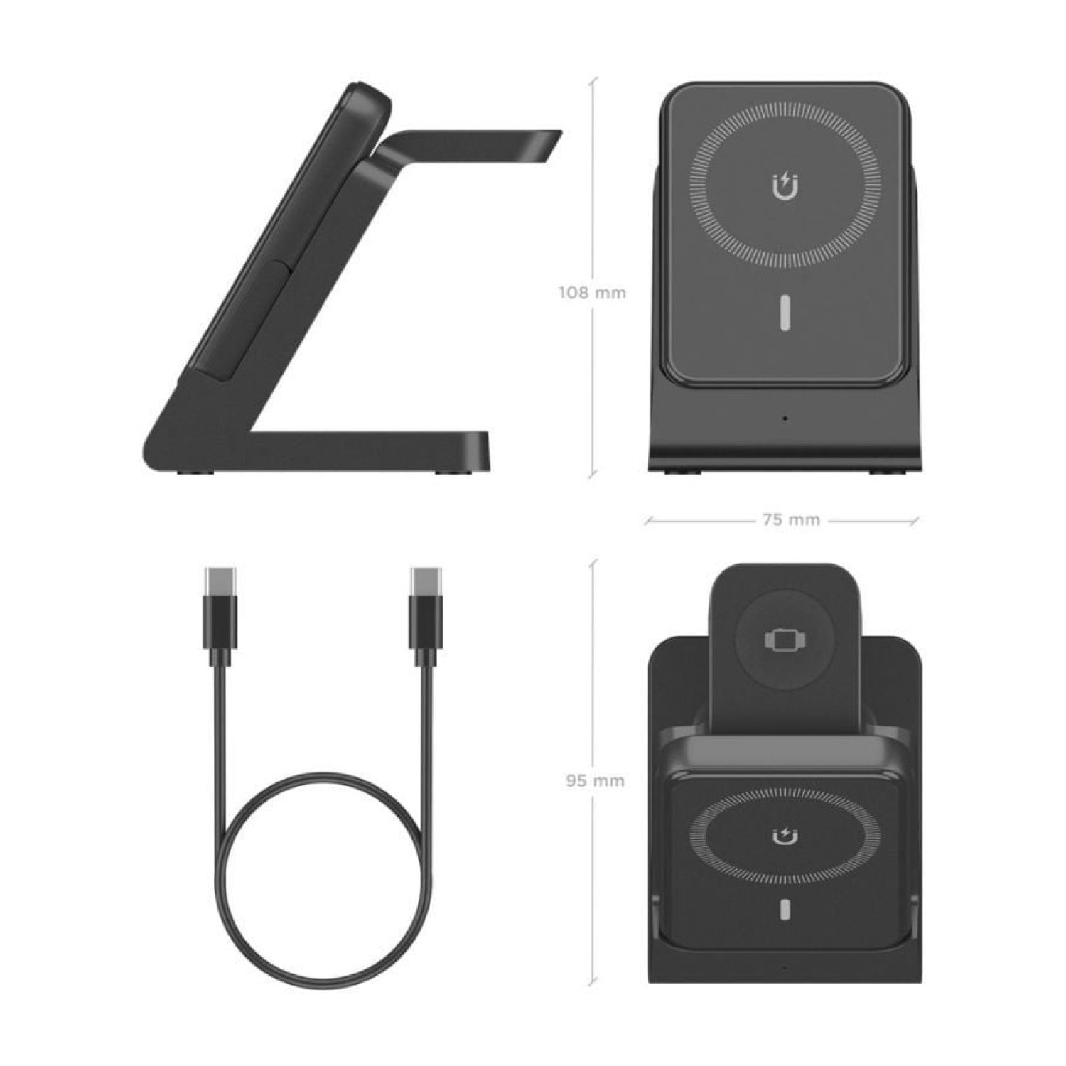 Aisens Base de Carga Inalámbrica · 15W · Negro