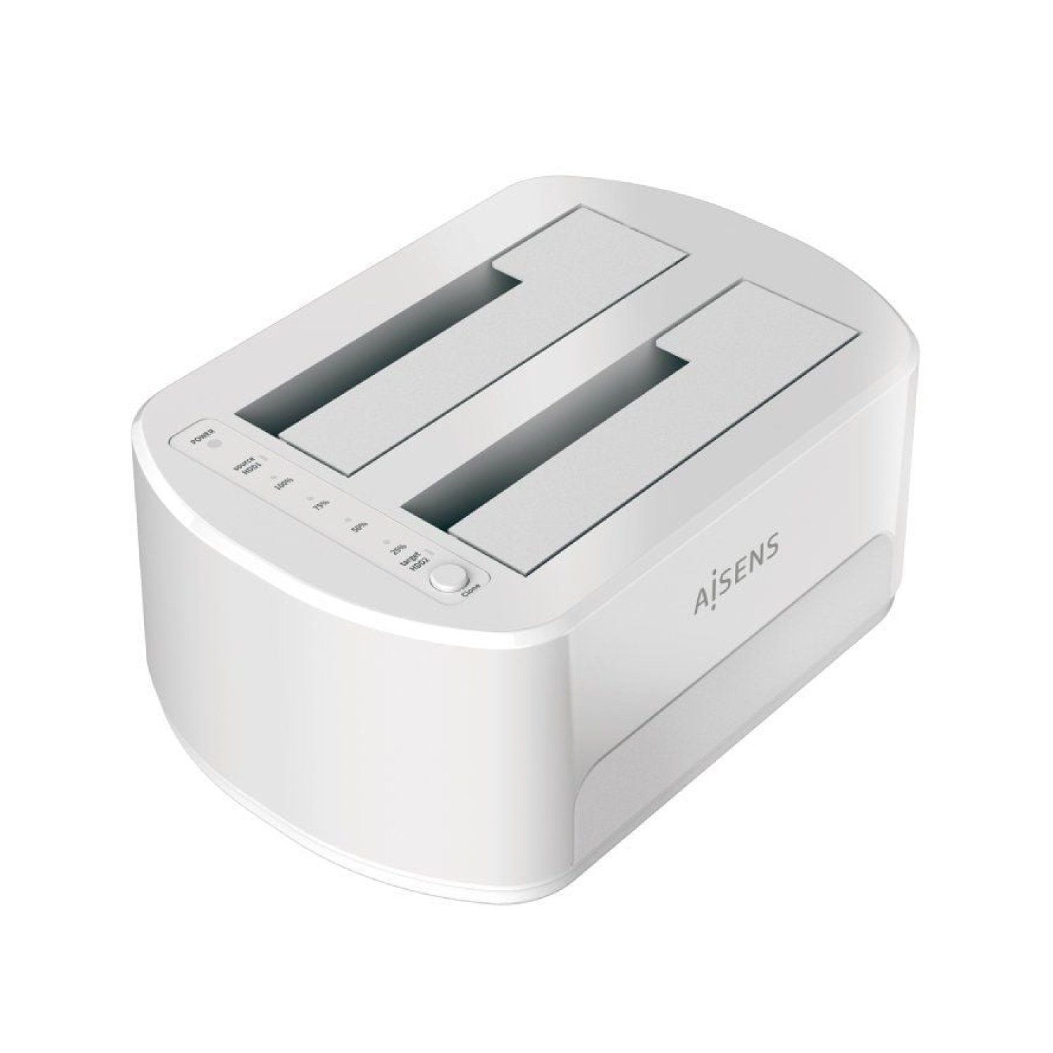 Aisens ASDS-D02W · Docking Station para Discos Duros · Dual Bahía · USB