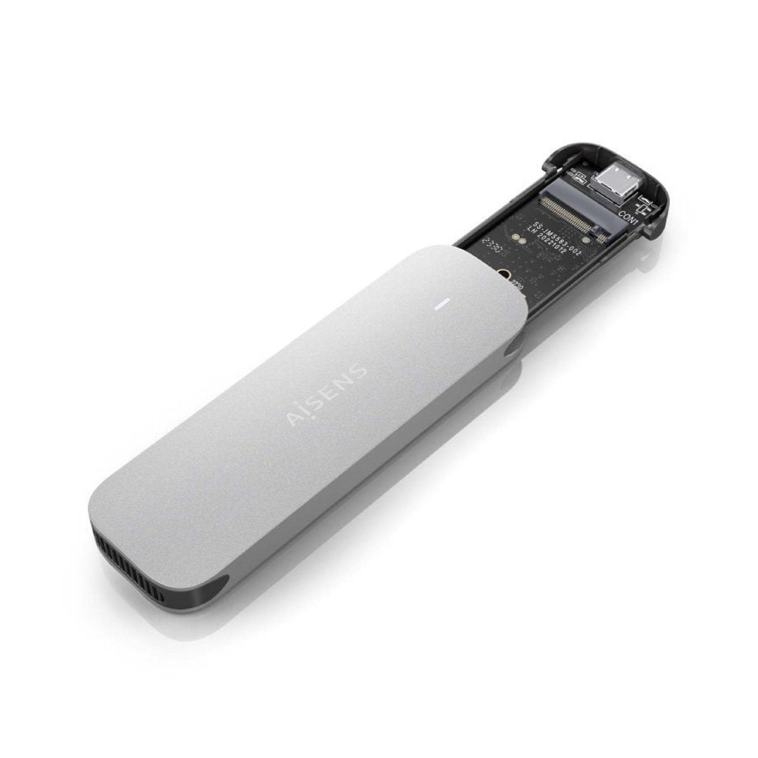 Aisens ASM2-025SL · Caja Externa SSD M.2 NVMe · USB 3.2 · Sin tornillos