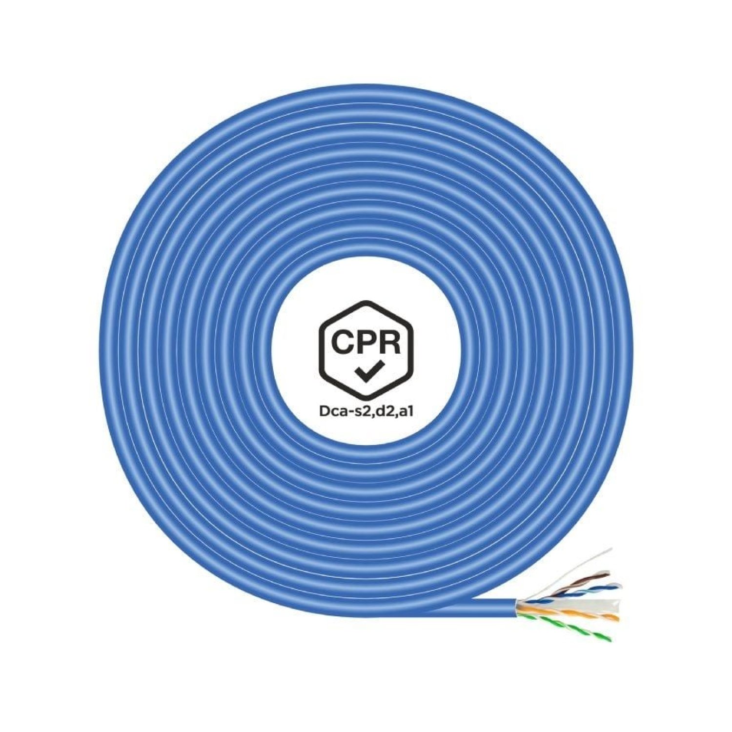 Aisens · Cable RJ45 UTP Cat.6 · 305m · AWG24 LSZH CPR Dca · Azul
