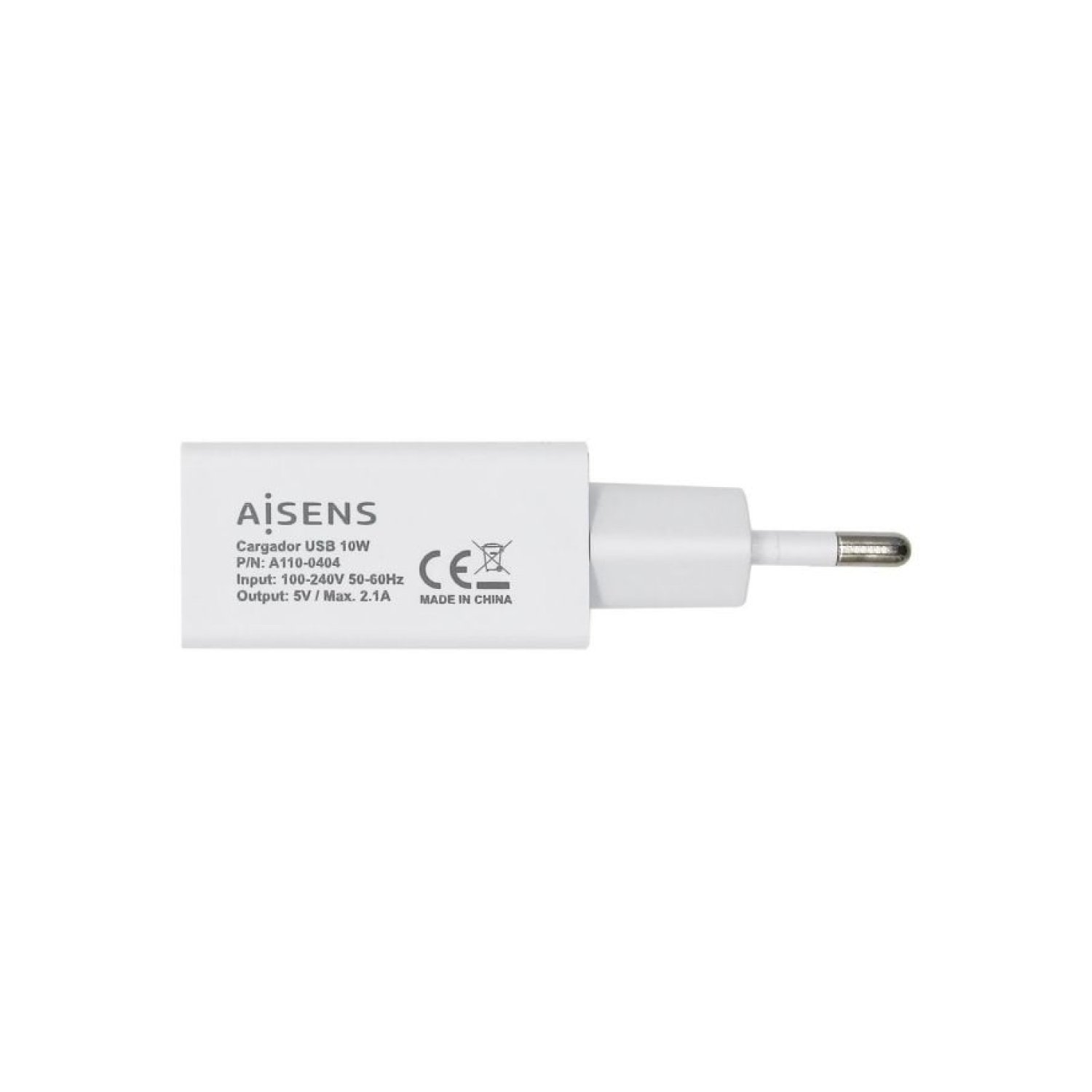 Aisens Cargador de Pared · 1 USB · 10W