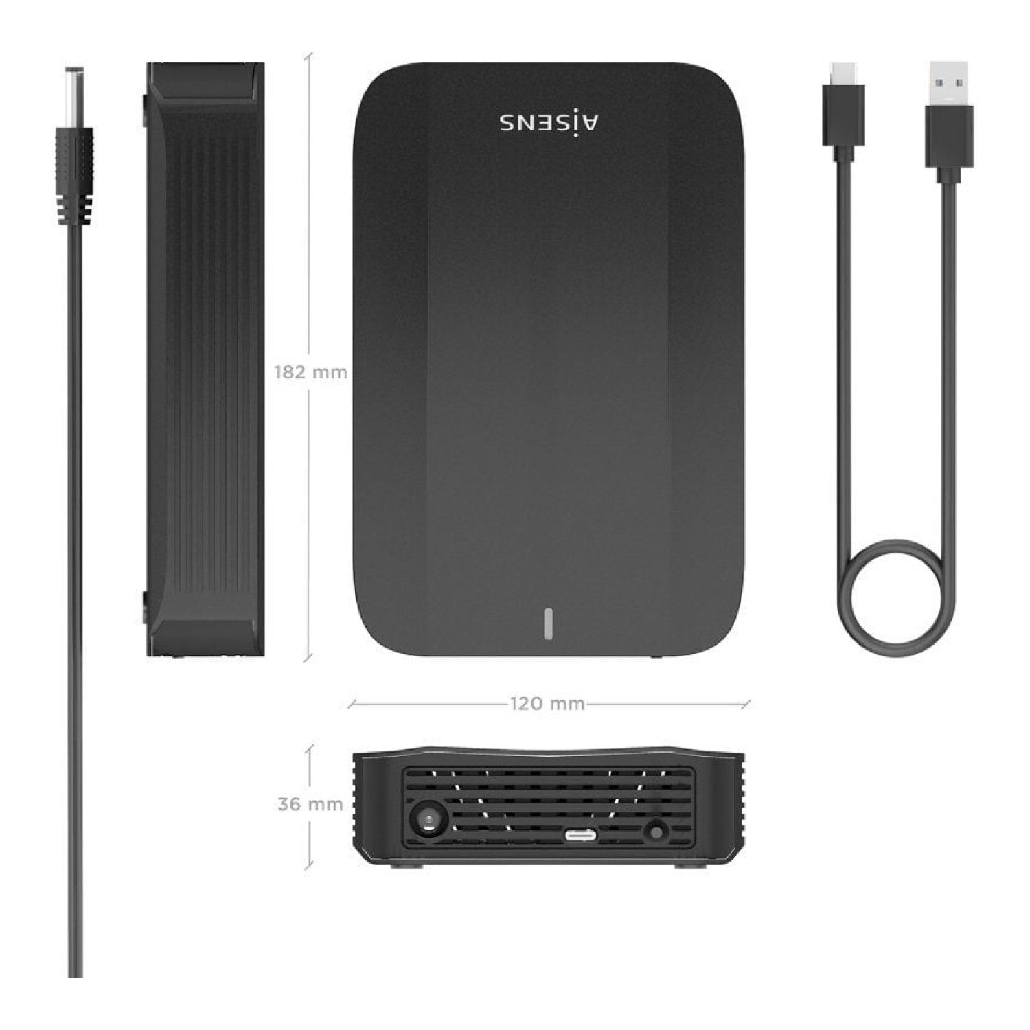 Aisens ASE-3535B · Caja Externa 3,5" · USB 3.1 · Disco Duro
