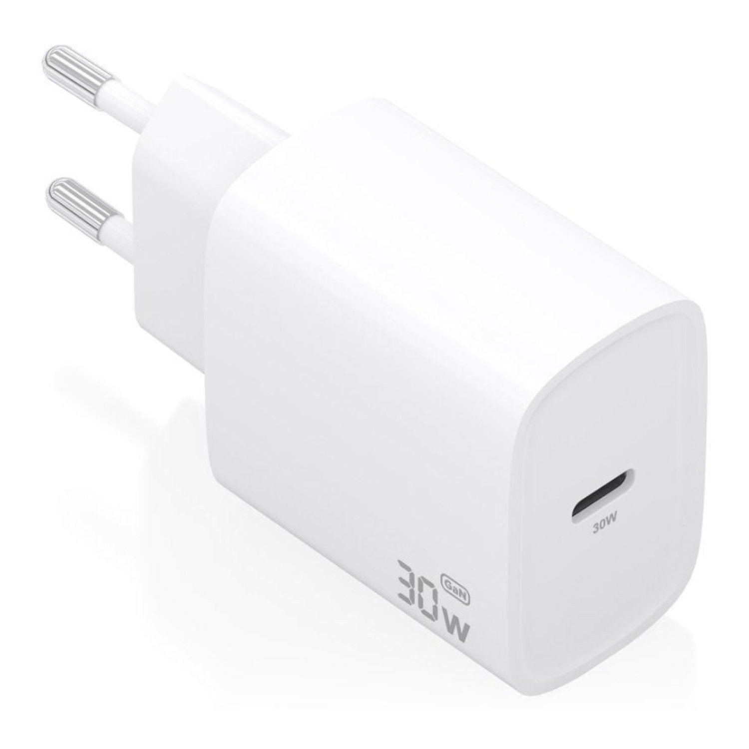 Aisens Cargador GaN · 30W · 1x USB-C · Blanco