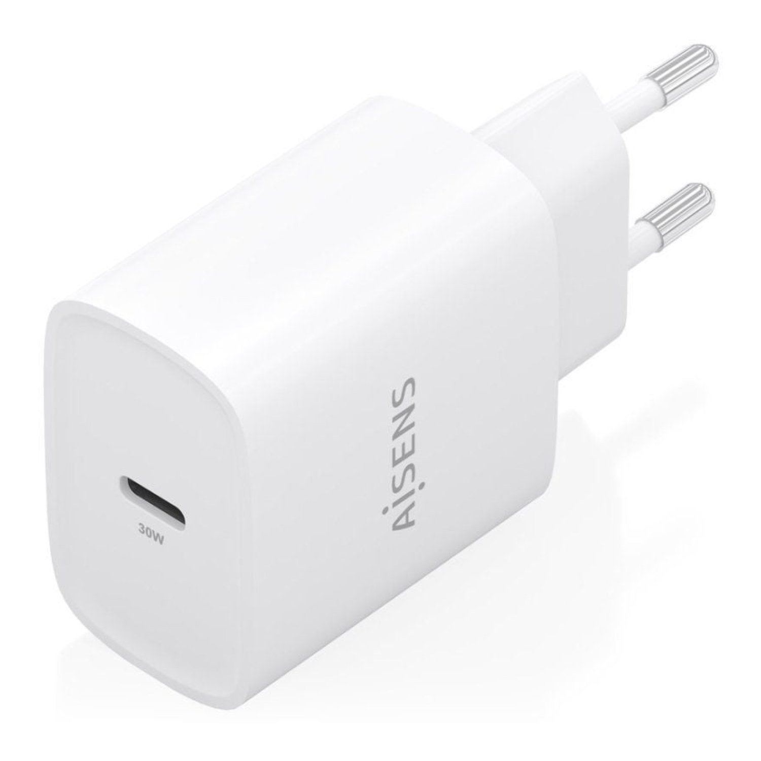 Aisens Cargador GaN · 30W · 1x USB-C · Blanco