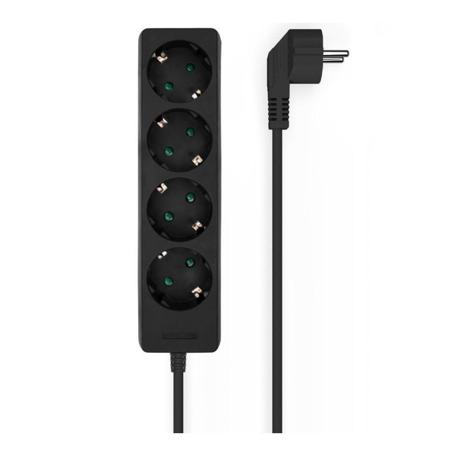 Aisens · Regleta 4 Tomas · Cable 1,4m · Negro