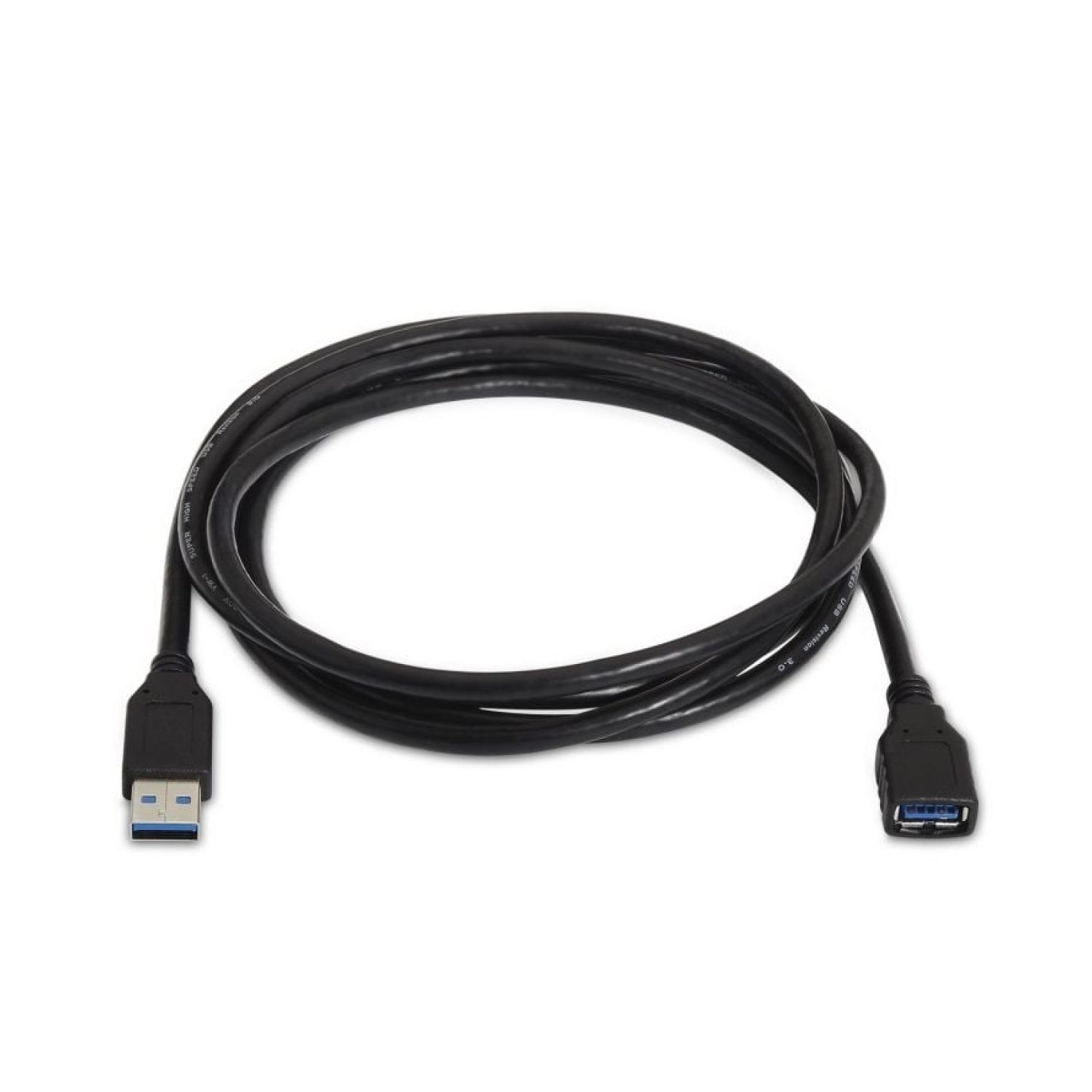 Aisens Cable Alargador USB 3.0 · 2m · USB Macho-Hembra · 625Mbps · Negro