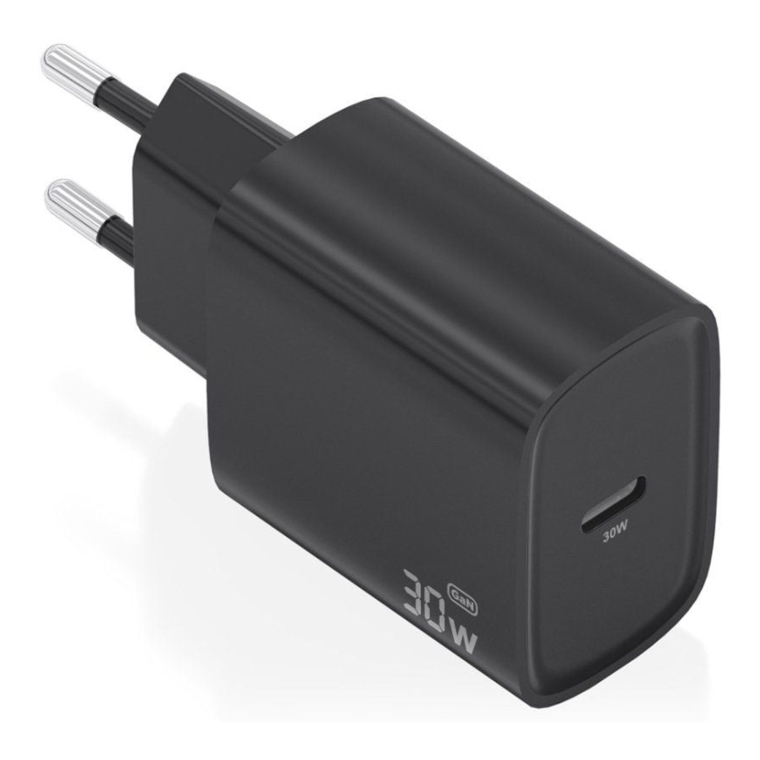 Aisens · Cargador GaN de Pared · 30W · 1x USB-C · Negro