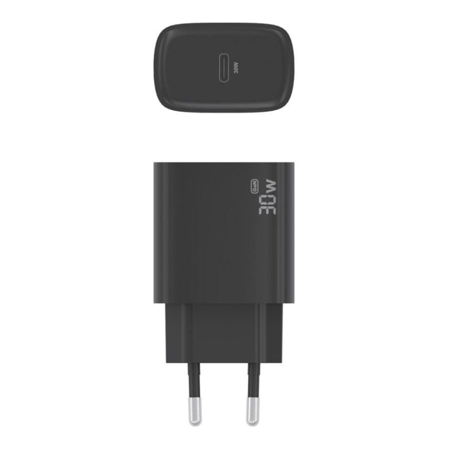 Aisens · Cargador GaN de Pared · 30W · 1x USB-C · Negro