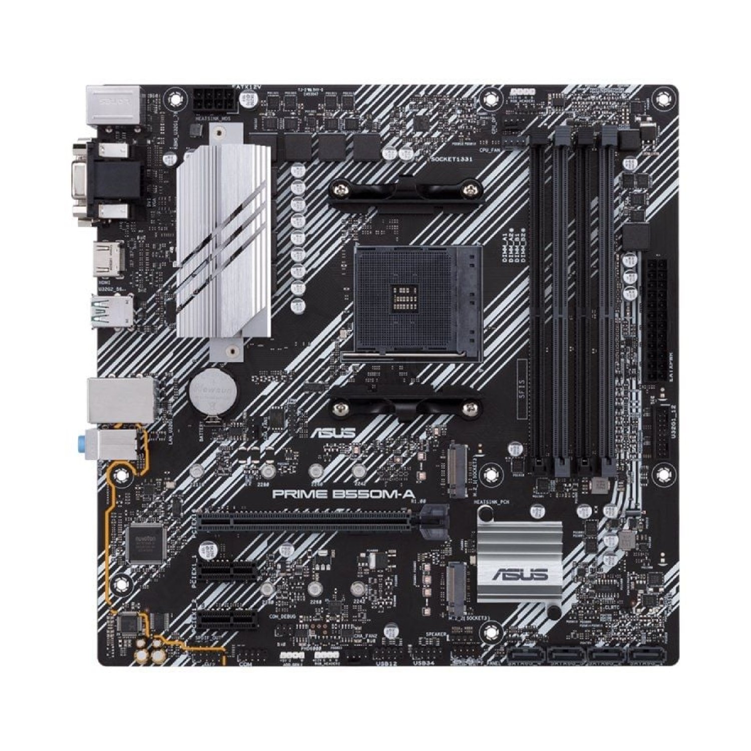 Asus Prime B550M-A · Socket AM4 · DDR4 · PCIe 4.0 · Micro ATX