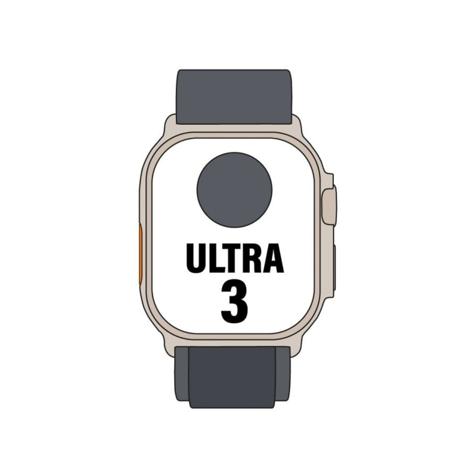 Apple Watch Ultra · 49mm · GPS + Cellular · Titanio Negro · Correa Alpine S