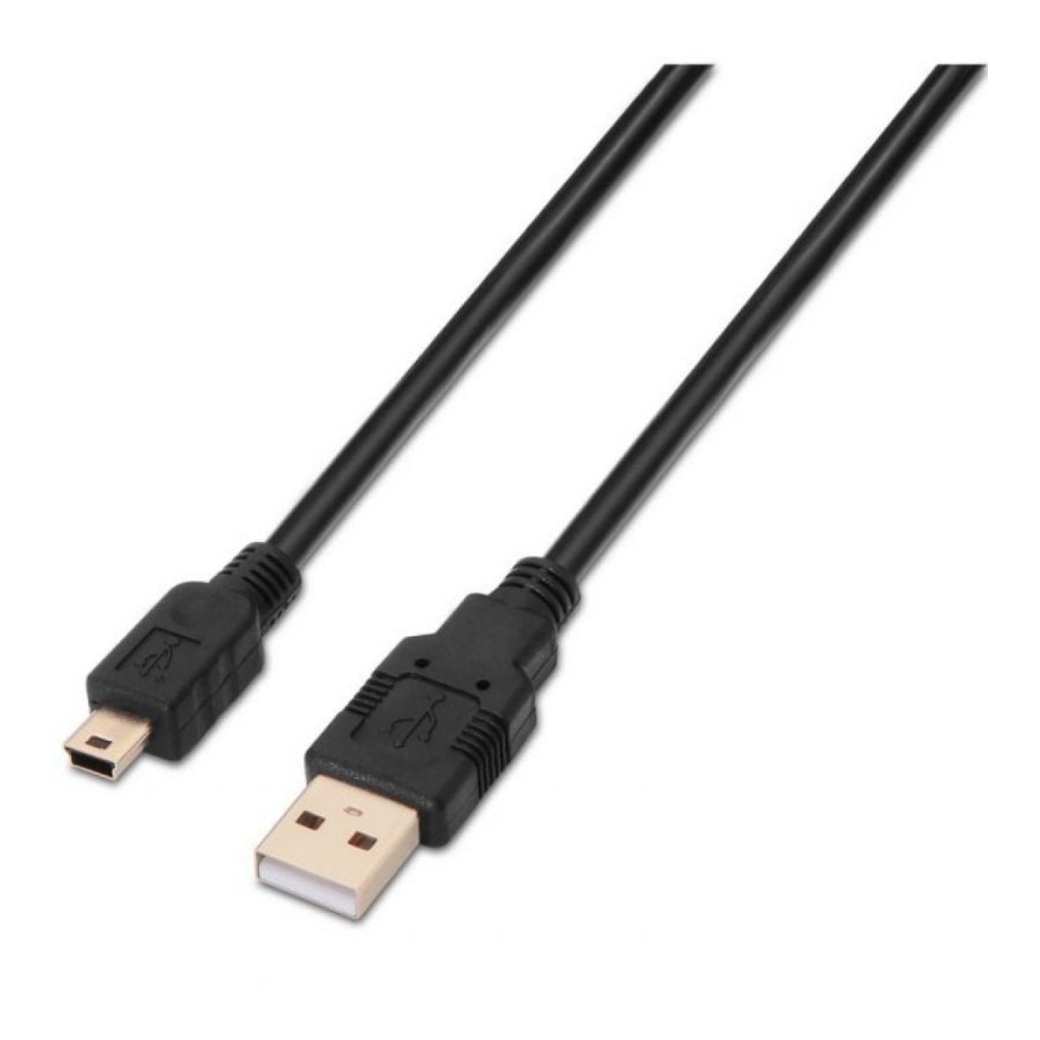 Aisens Cable USB 2.0 · USB a Mini USB · 3m · 60 Mbps · Negro