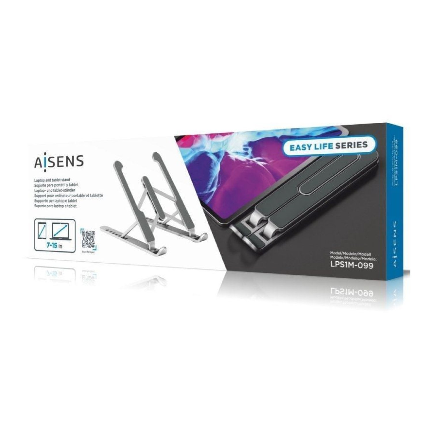 Aisens · Soporte Portátiles y Tablets · Hasta 15" · Aluminio