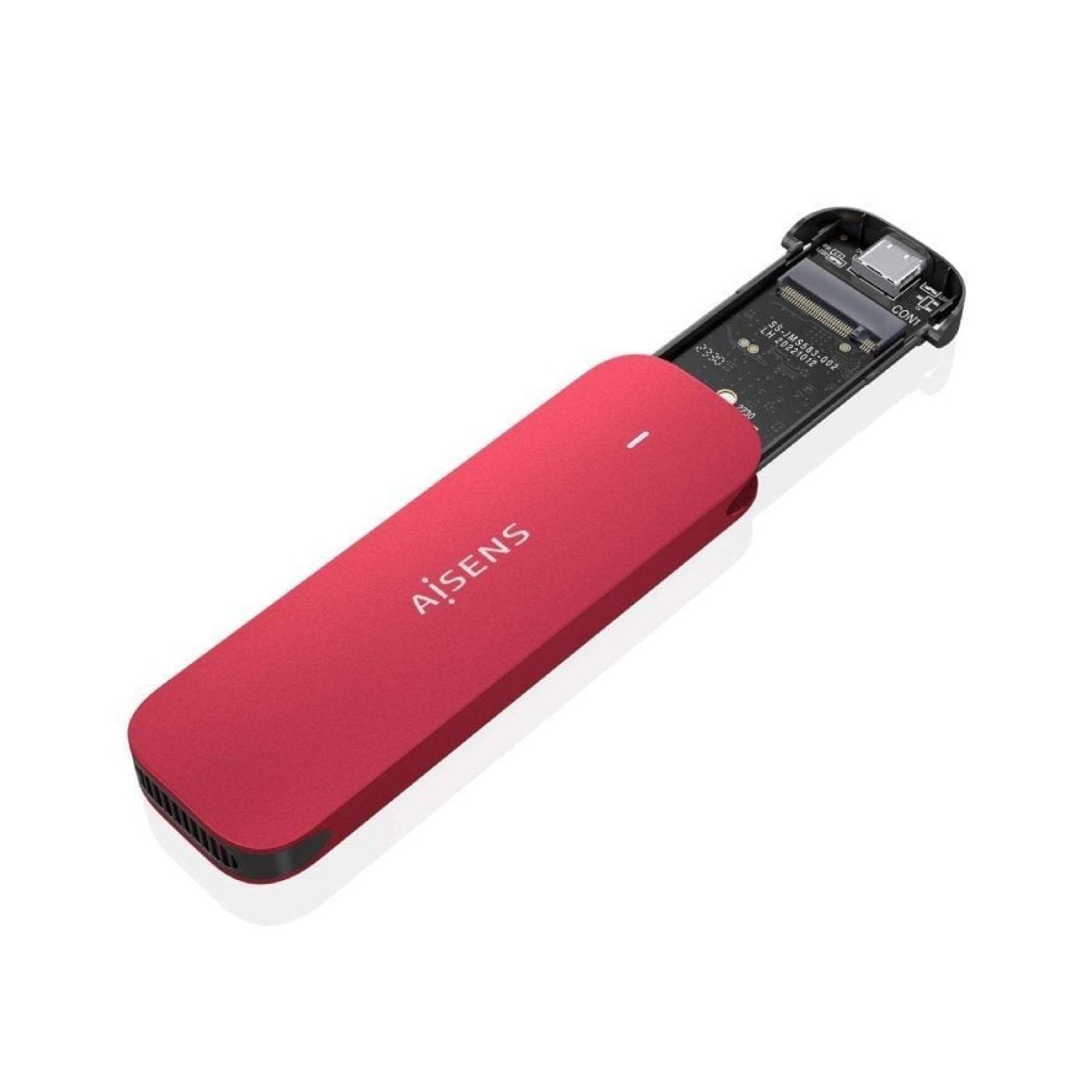 Aisens ASM2-027RED · Caja Externa SSD M.2 NVMe · USB 3.2 · Sin tornillos