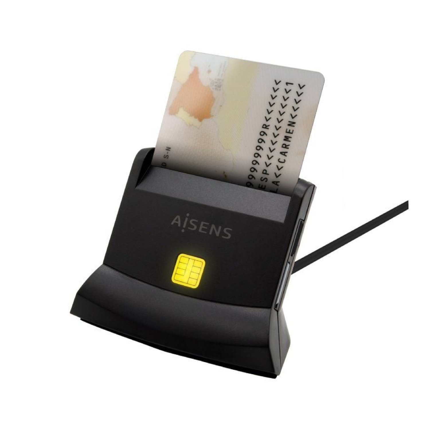 Aisens Lector DNI y Tarjetas · USB Tipo-C · Negro
