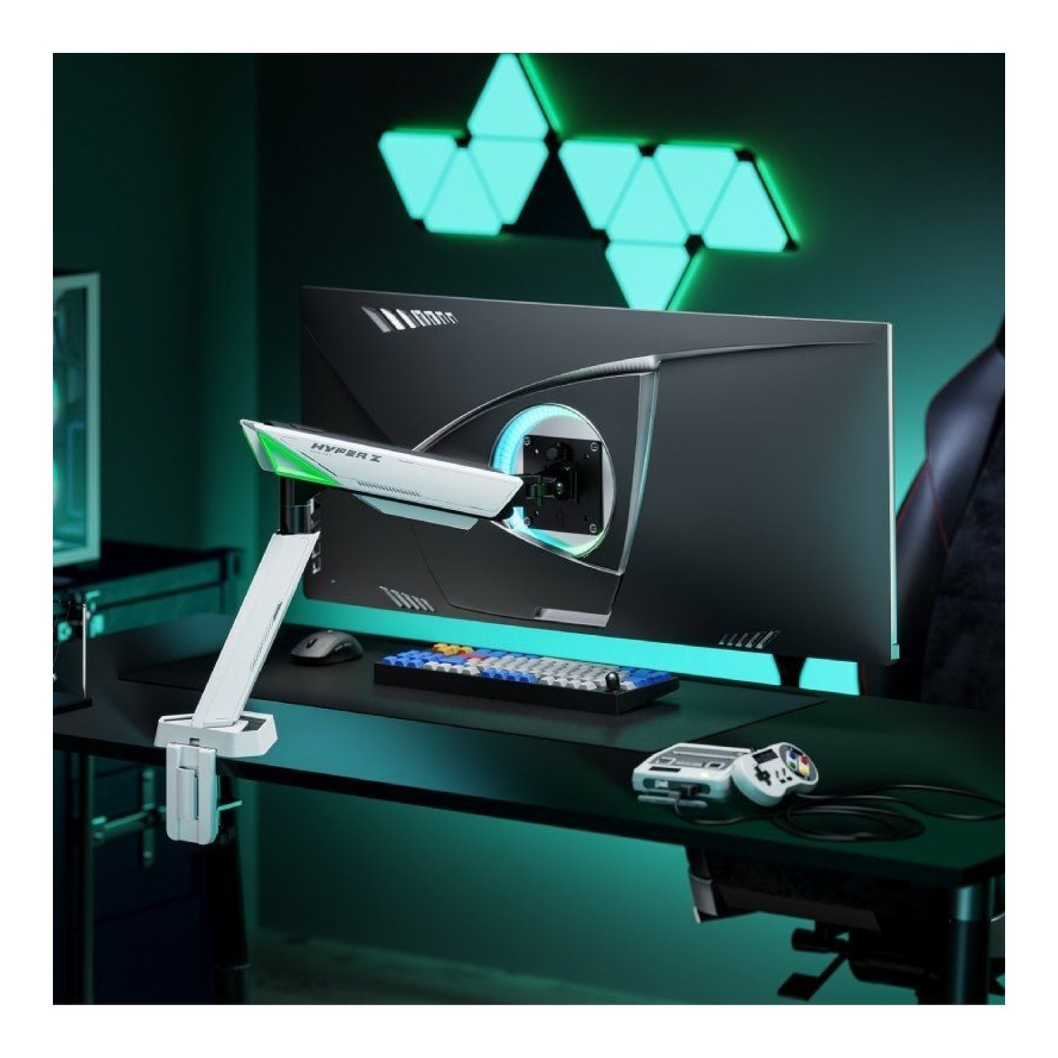 Aisens · Soporte Gaming Giratorio · hasta 16kg · Inclinable con Contrapeso