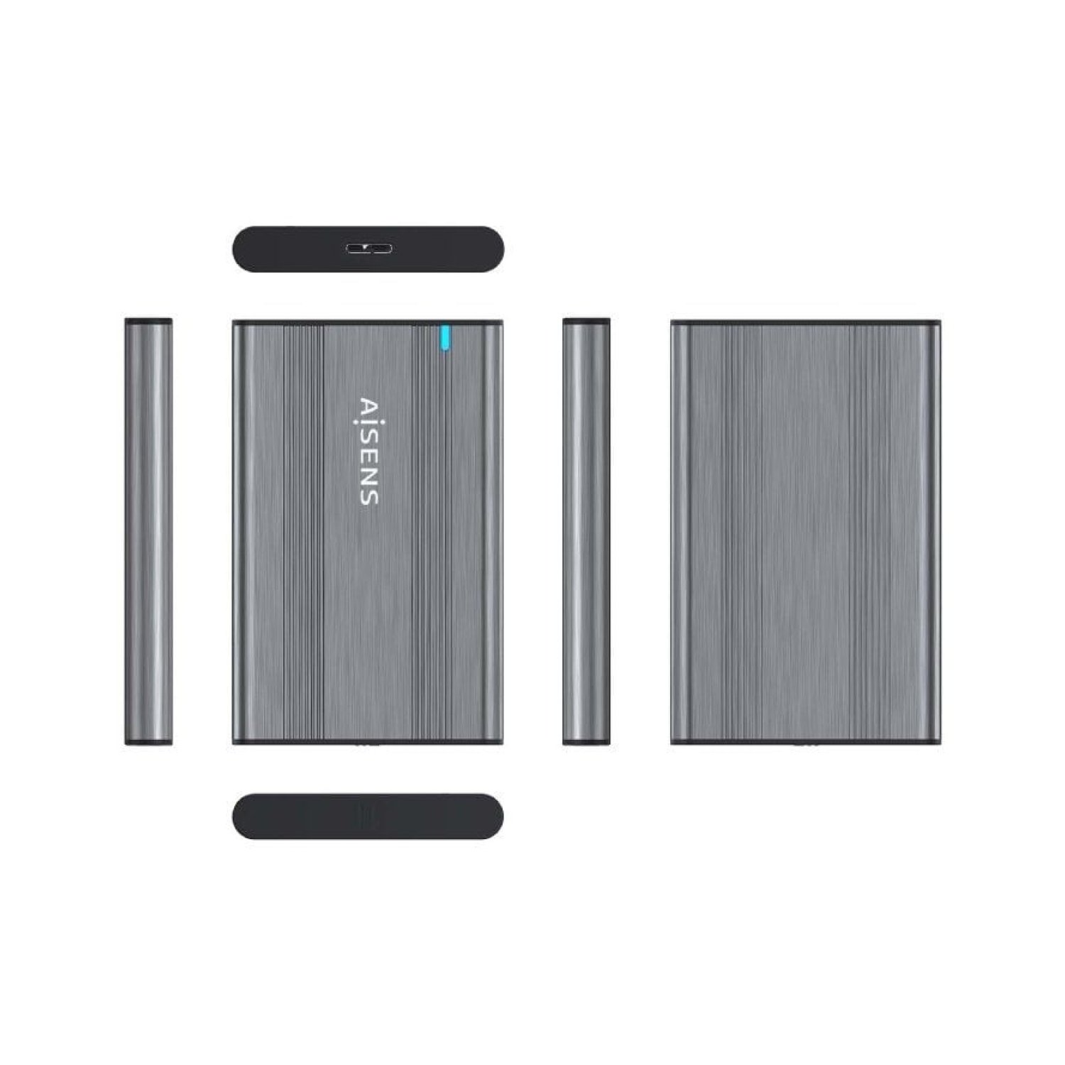 Aisens Caja Externa Disco 2,5" · USB 3.1 · Sin Tornillos