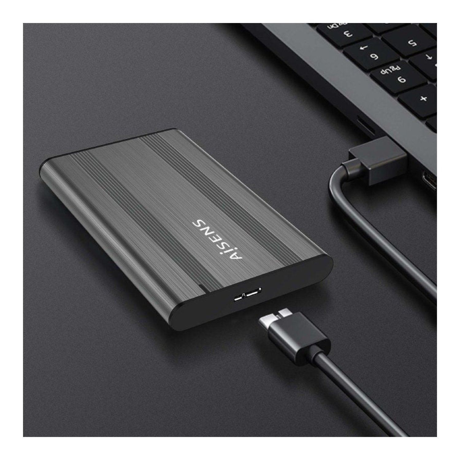 Aisens Caja Externa Disco 2,5" · USB 3.1 · Sin Tornillos