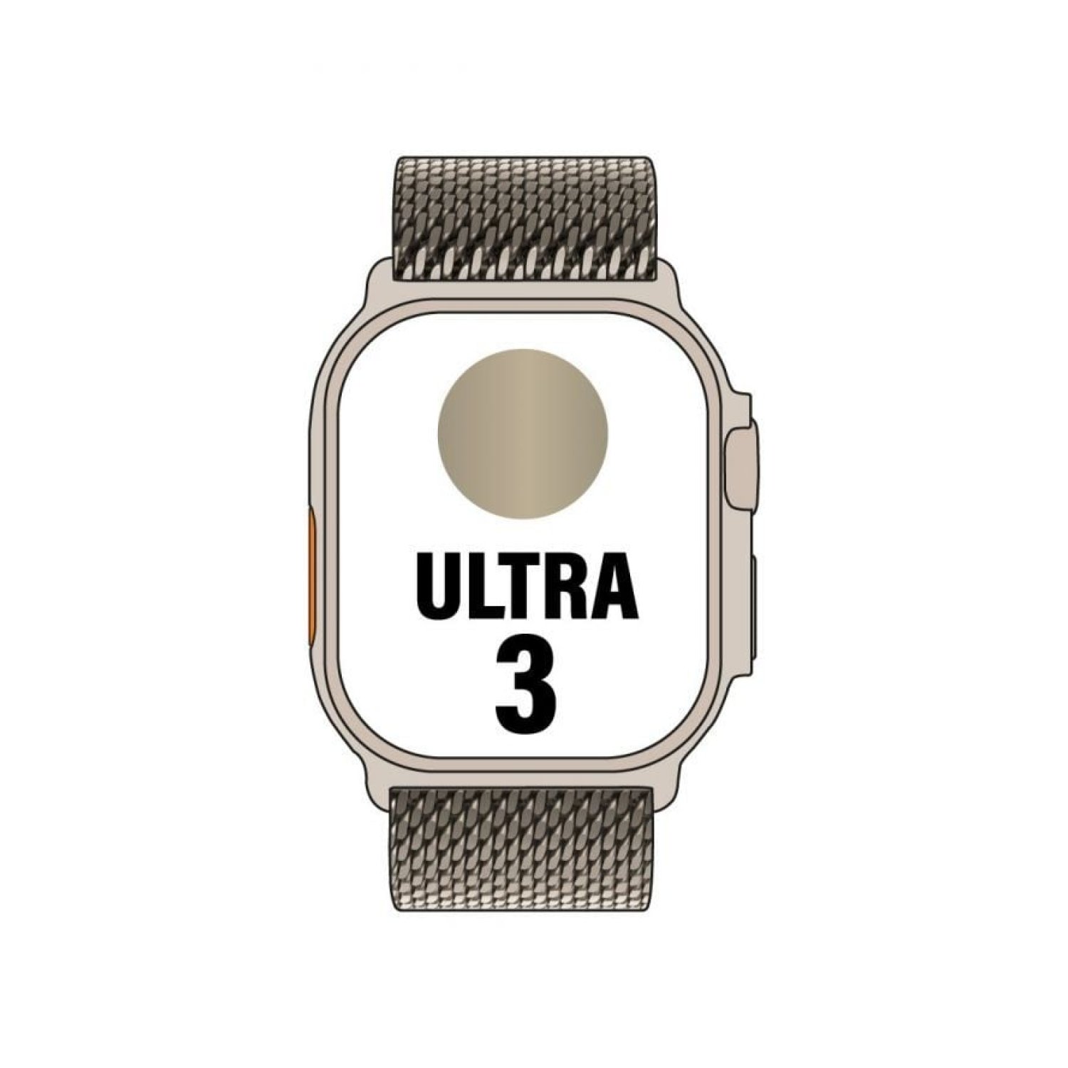 Apple Watch Ultra 3 · 49mm · GPS + Cellular · Titanio Natural · Correa Milanese