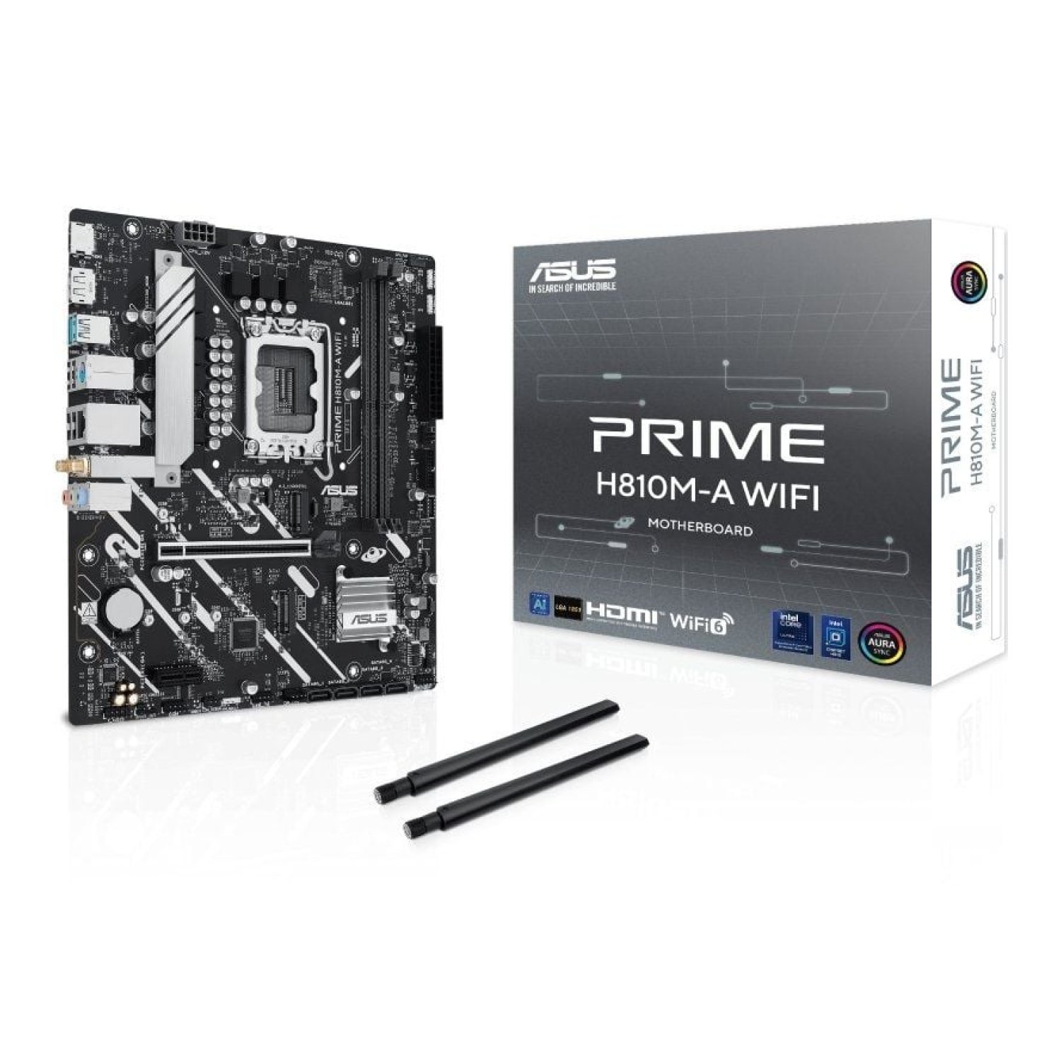 ASUS Prime H810M-A WiFi · Socket 1851 · DDR5 · PCIe 4.0 · Micro ATX