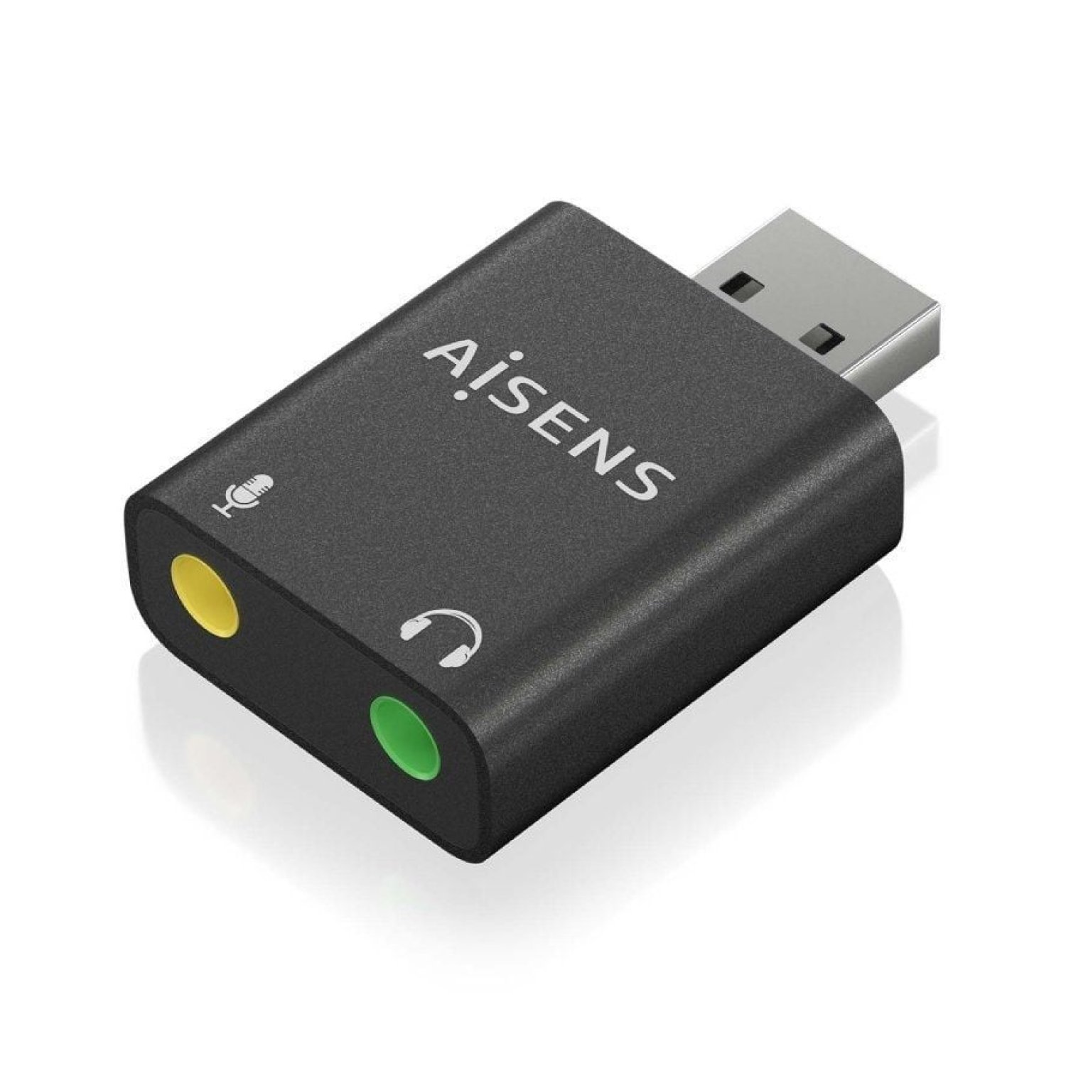 Aisens Tarjeta Sonido USB · 2x Jack 3.5mm