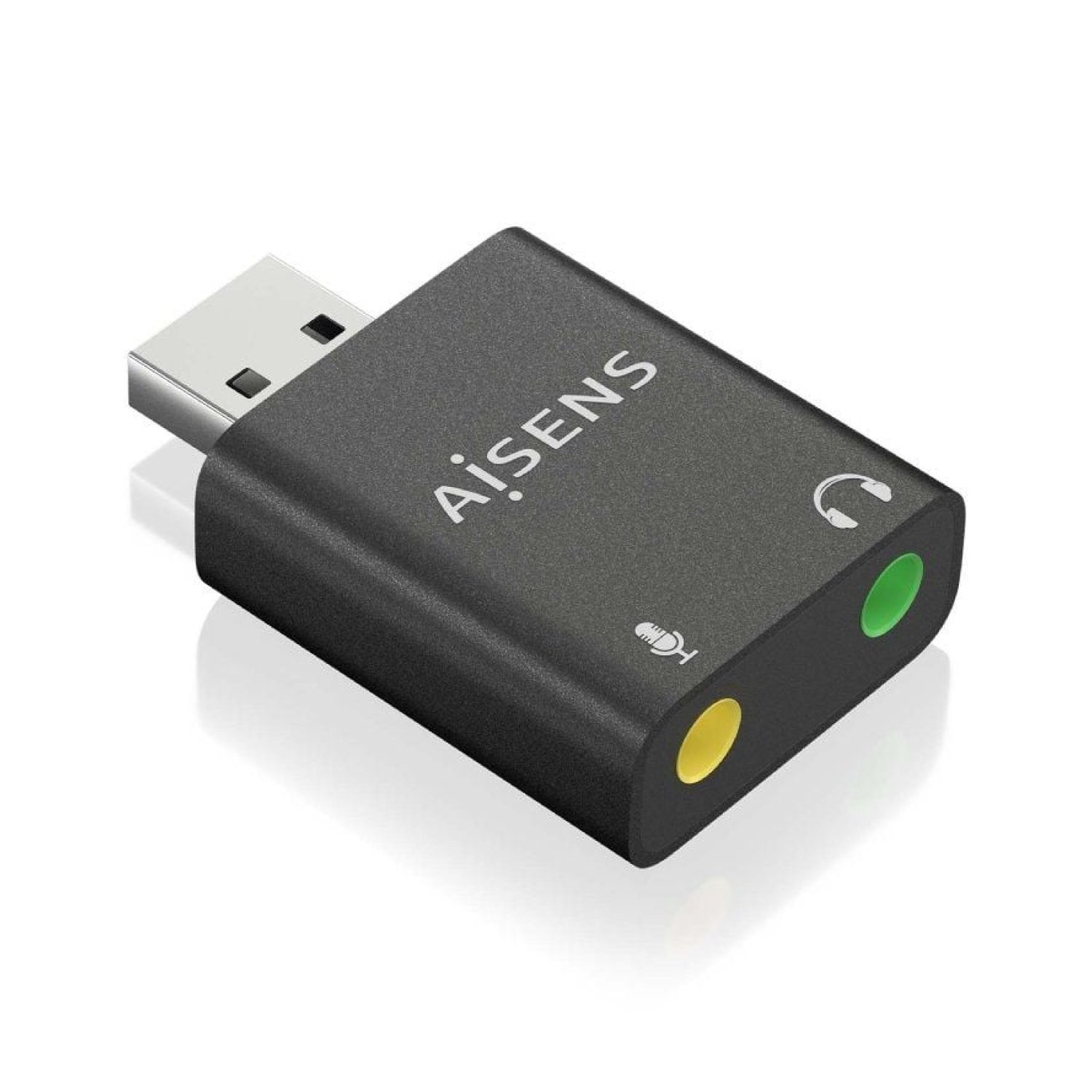 Aisens Tarjeta Sonido USB · 2x Jack 3.5mm