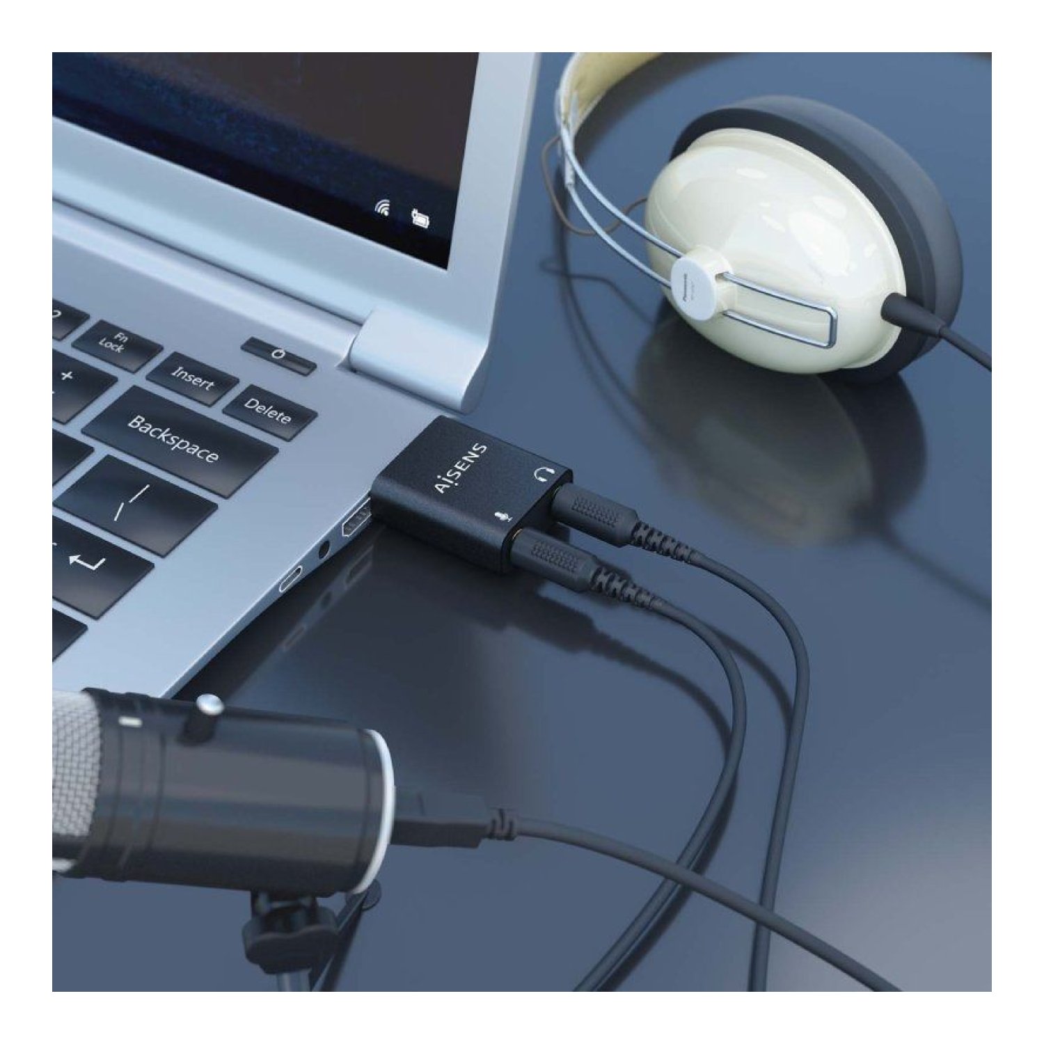 Aisens Tarjeta Sonido USB · 2x Jack 3.5mm