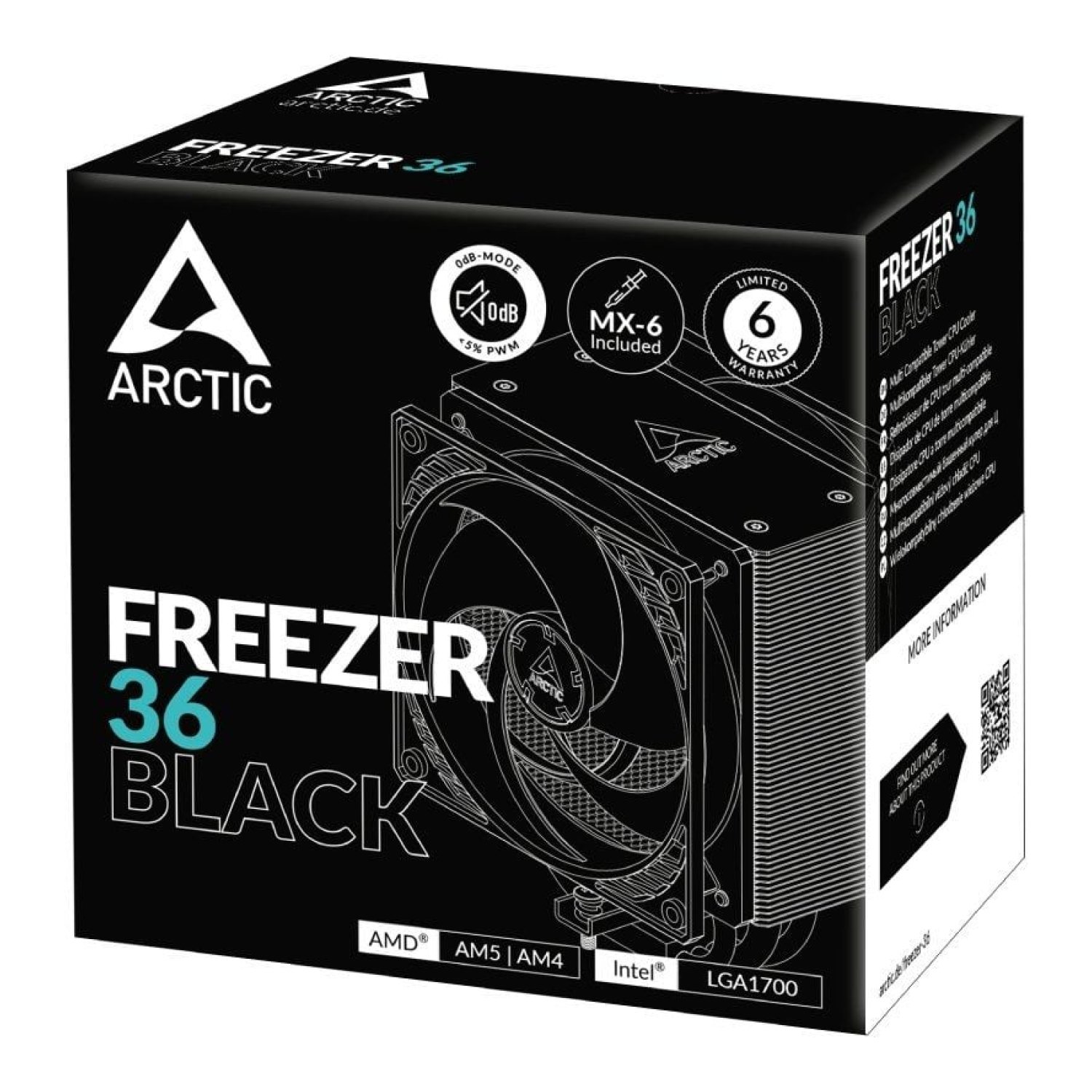 Arctic Freezer 36 · Disipador de CPU · 12cm · Ventilador Dual
