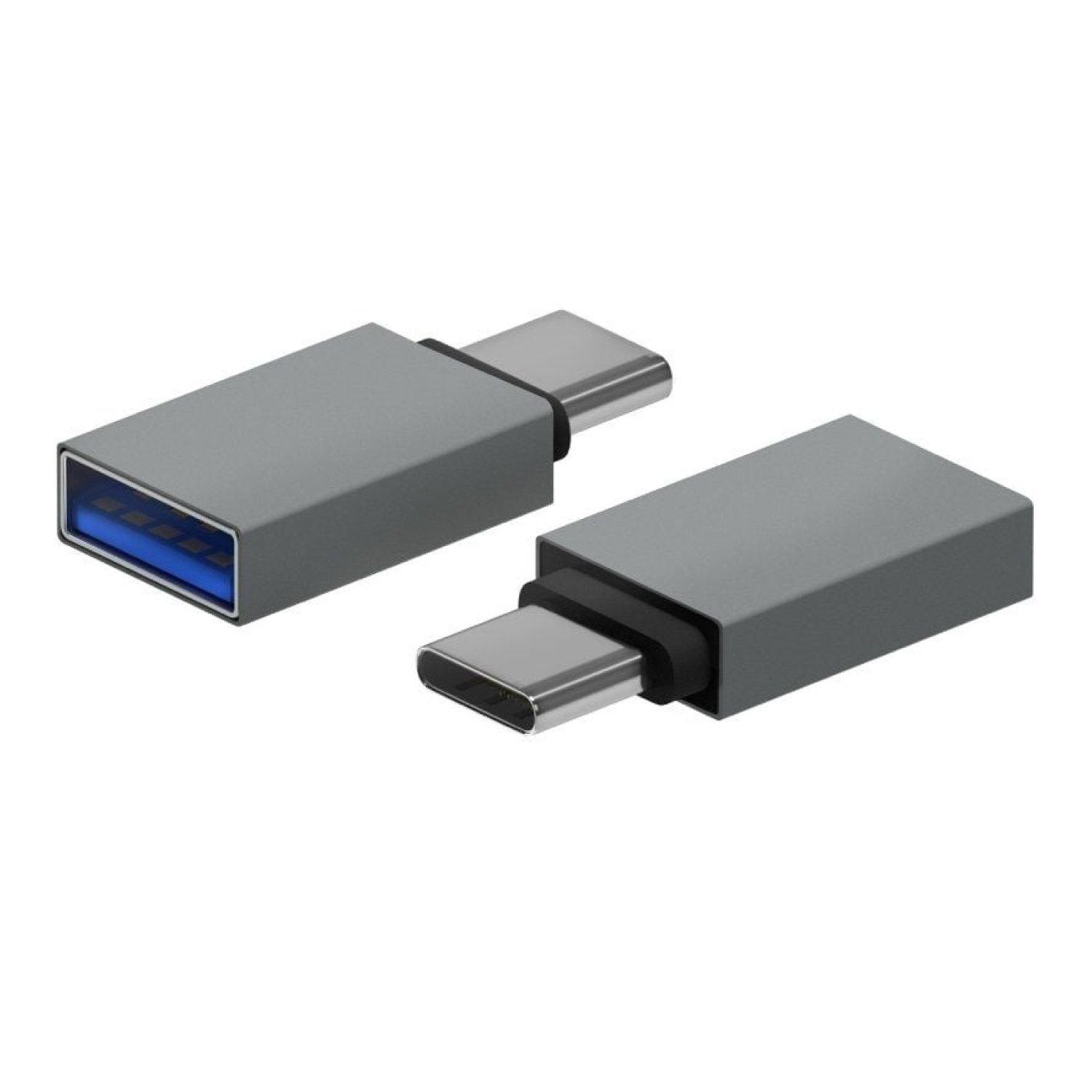 Aisens · Adaptador USB 3.2 · USB Hembra a Tipo-C Macho · Gris