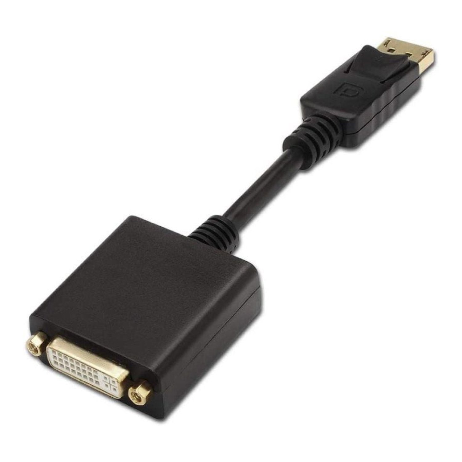 Aisens Conversor DisplayPort a DVI · 15cm · Macho-Hembra · Negro
