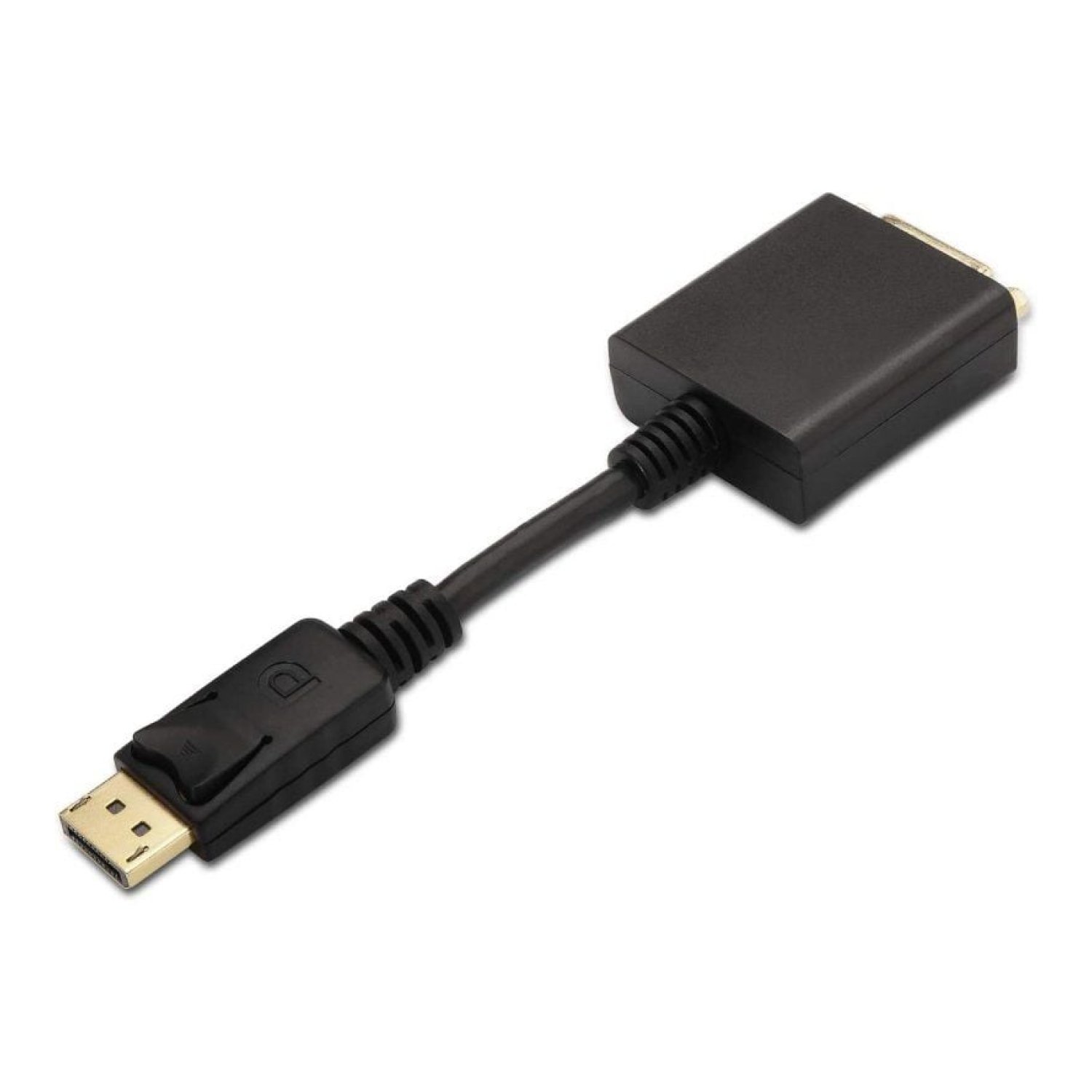 Aisens Conversor DisplayPort a DVI · 15cm · Macho-Hembra · Negro