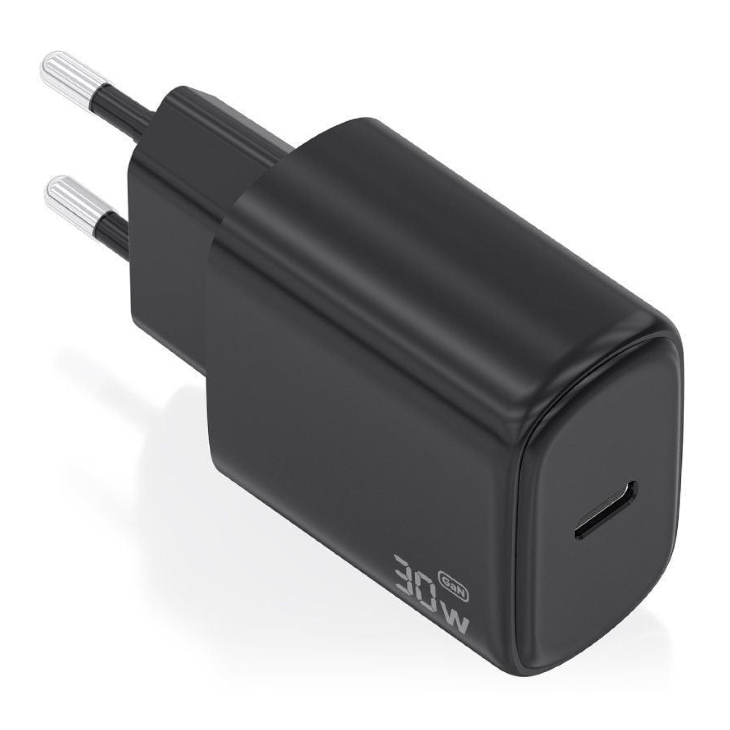 Aisens Cargador GaN · 1 USB-C · 30W · Negro
