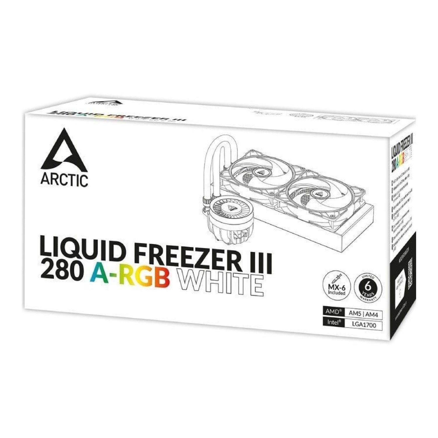 Arctic Liquid Freezer III 280 · Refrigeración Líquida A-RGB · Blanco