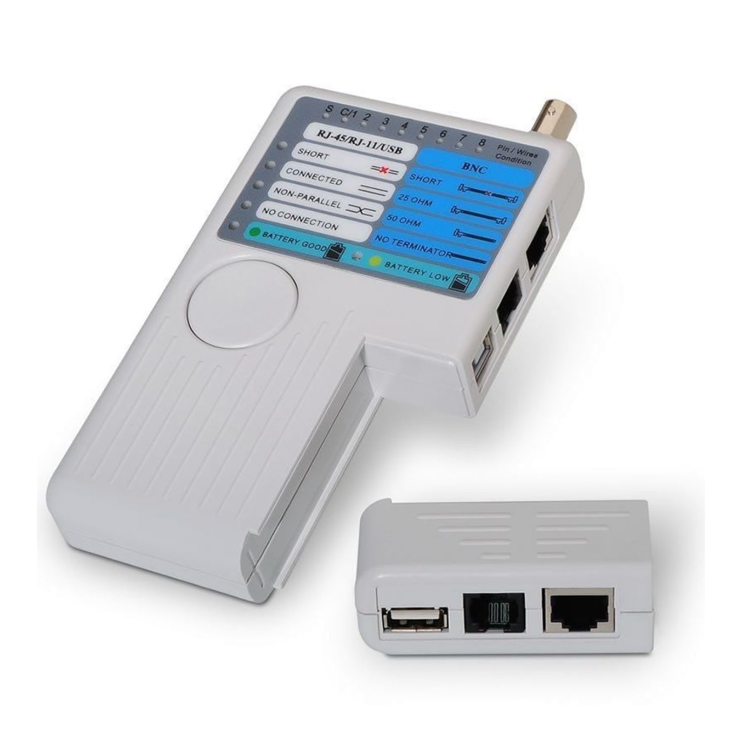 Aisens · Tester Multifunción · RJ11/RJ12/RJ45 · USB · Coaxial