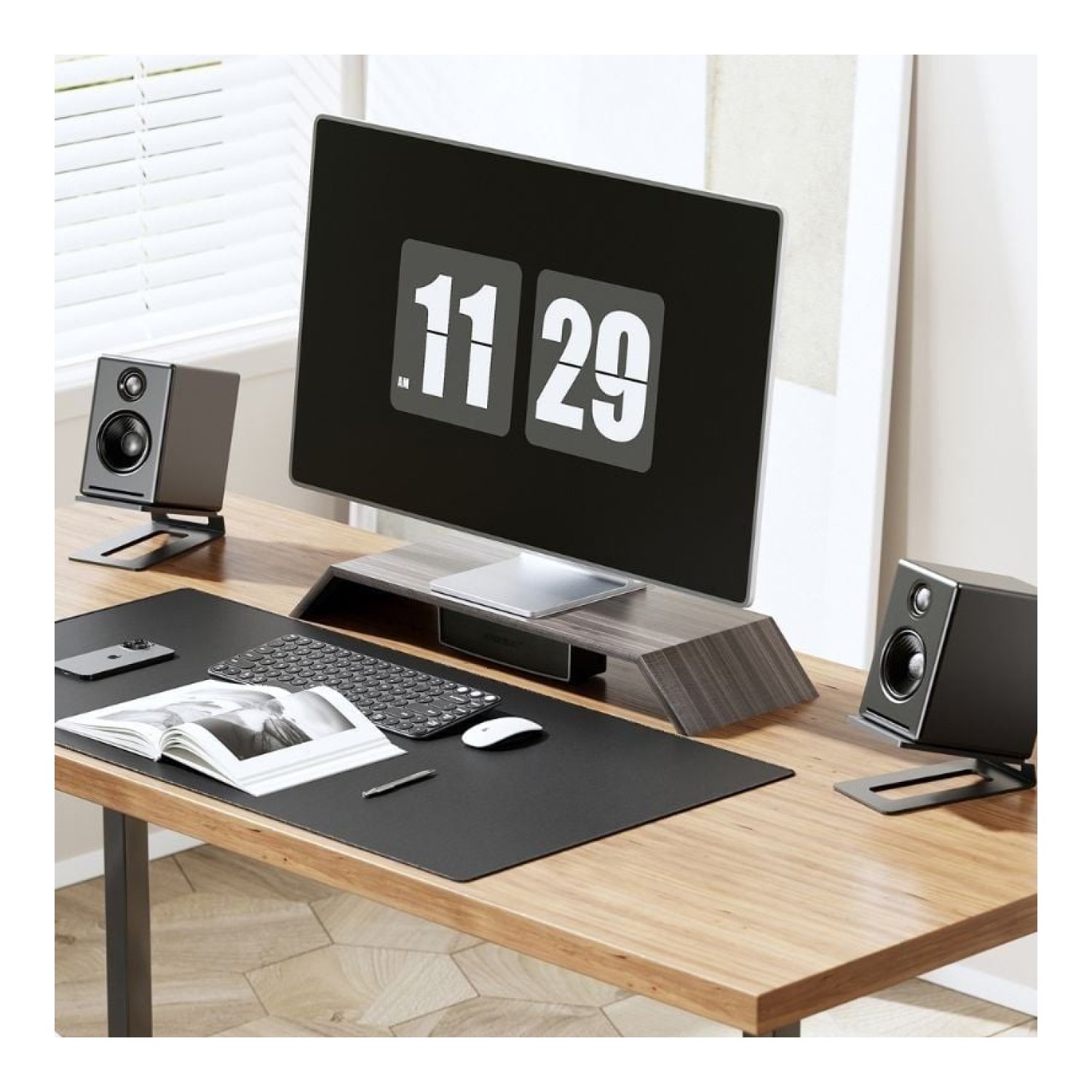 Aisens SPK08U-427 · Soporte de Sobremesa · Altavoces · Hasta 10kg