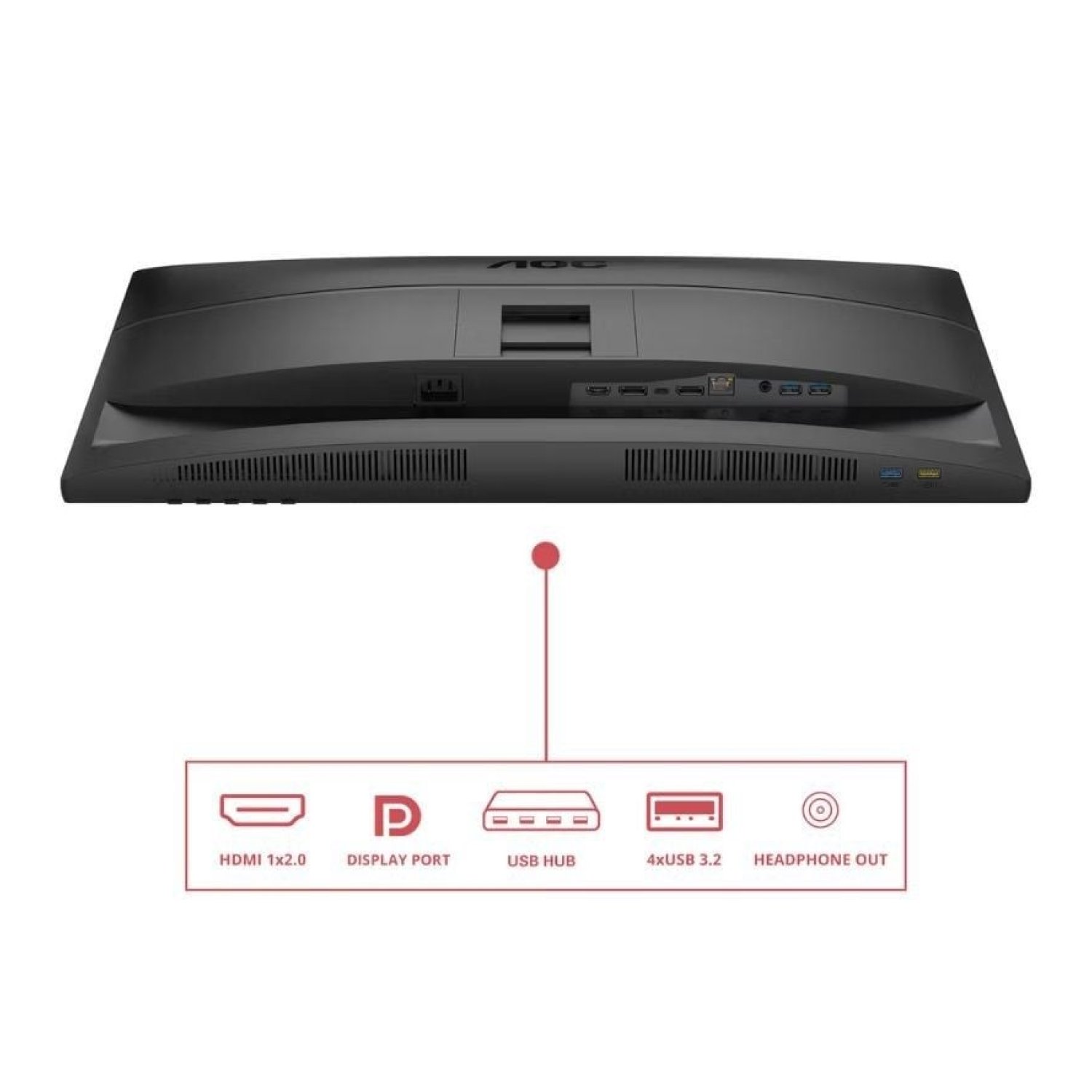 AOC Q27E4CV · Monitor Profesional 27" · QHD · Regulable en Altura