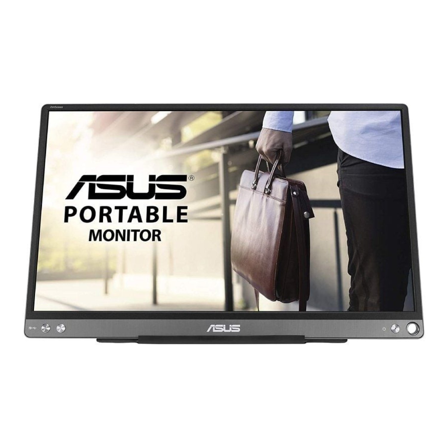 Asus ZenScreen MB16ACE · Monitor Portátil 15,6" · Full HD · Plata y Negro