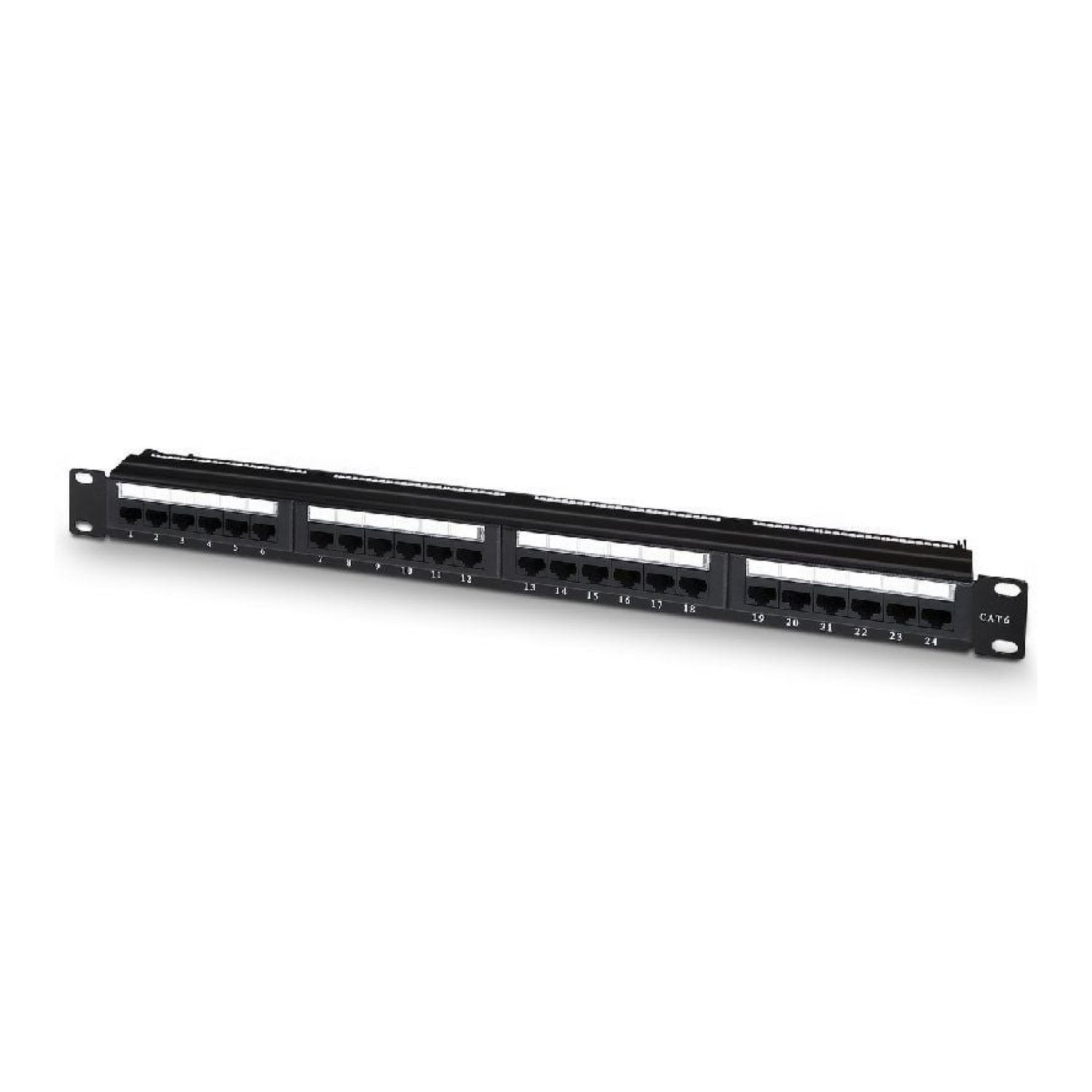 Aisens Patch Panel · 24 Puertos Cat.6 · 1U · Gestión de Cables