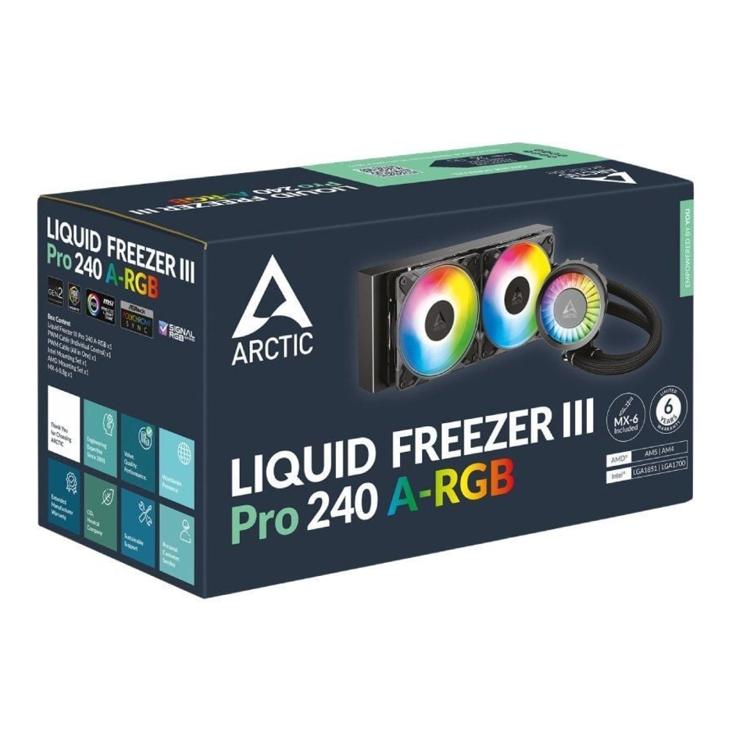 Arctic Liquid Freezer III Pro 240 · Refrigeración Líquida · A-RGB · Negro