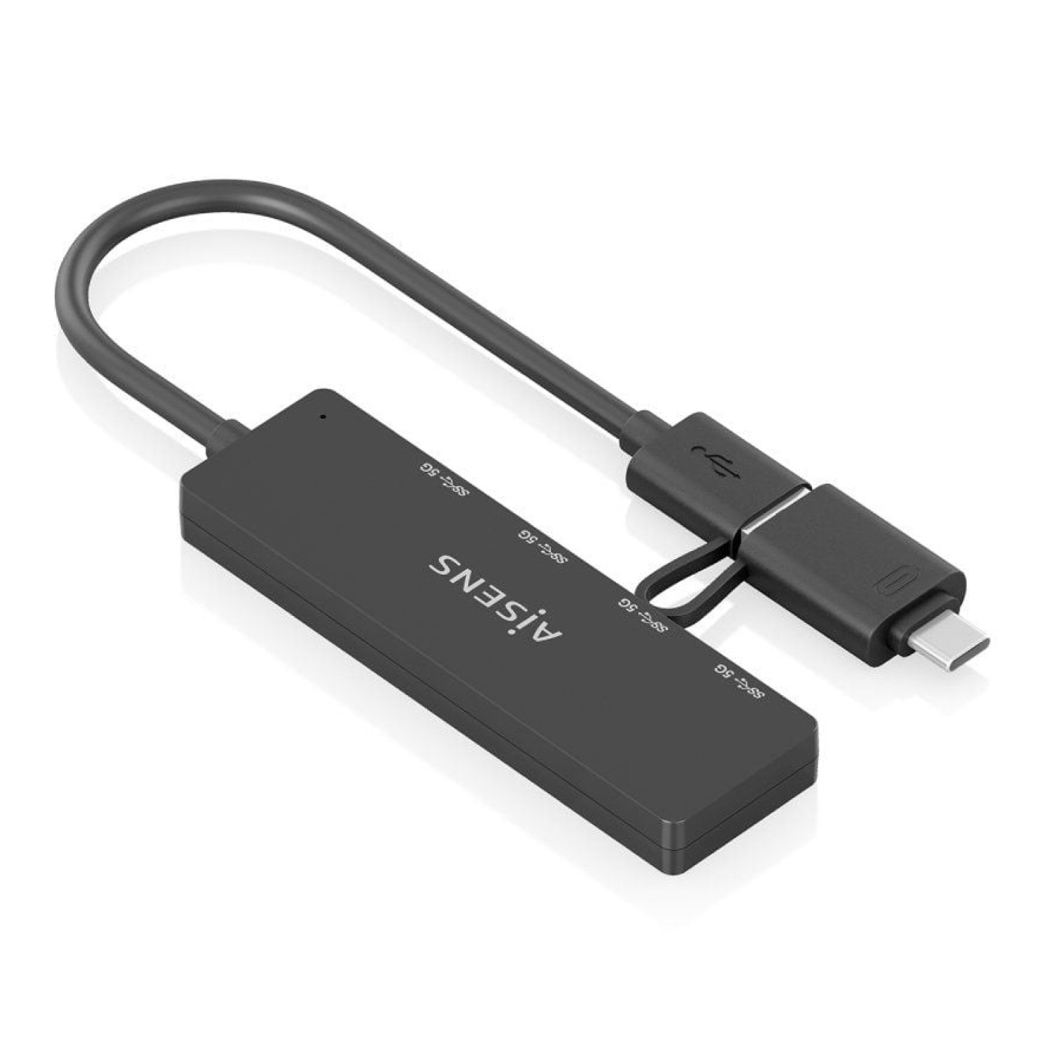 Aisens Hub USB Tipo-C · USB 3.1 · 4 puertos USB · 1 Tipo-C