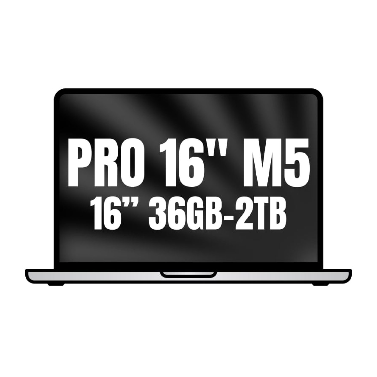 Apple MacBook Pro 16" · M5 Max · 18-Core CPU · 36GB RAM · 2TB SSD · Plata