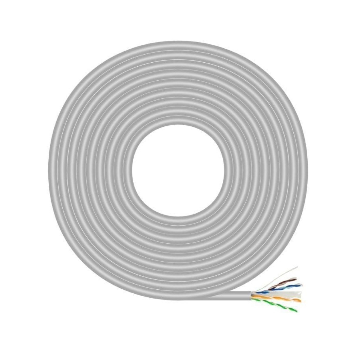 Aisens · Bobina Cable RJ45 UTP · Cat.6 · 100m · AWG23 CCA · Gris