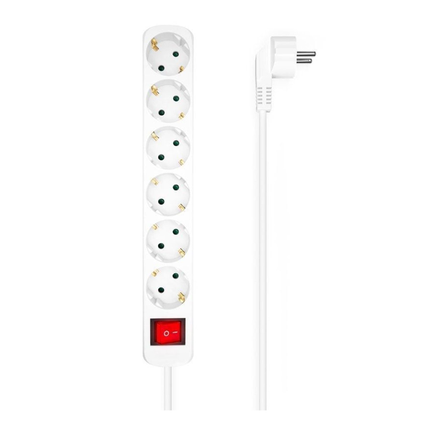 Aisens · Regleta 6 Tomas · Cable 1,4m · Blanco