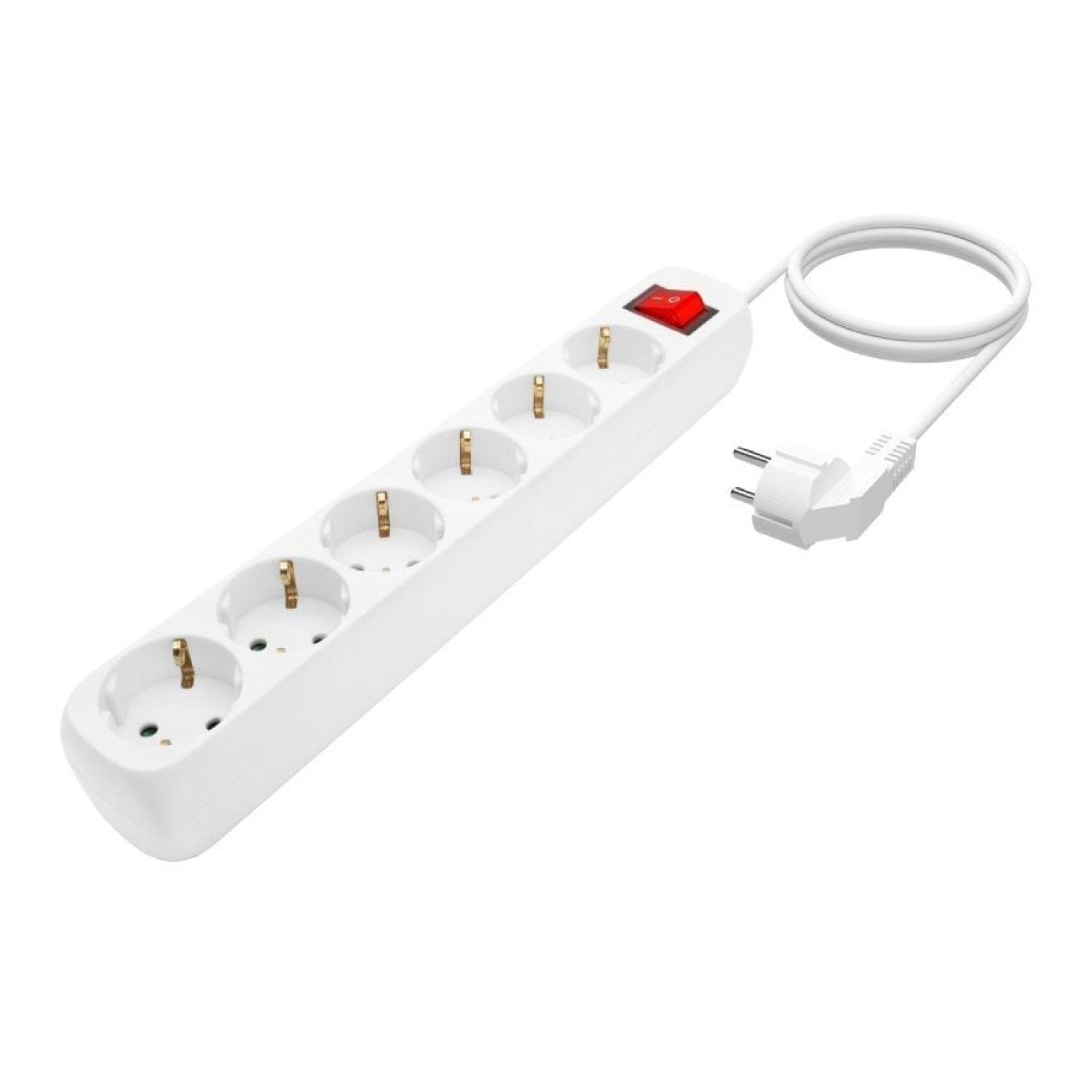 Aisens · Regleta 6 Tomas · Cable 1,4m · Blanco