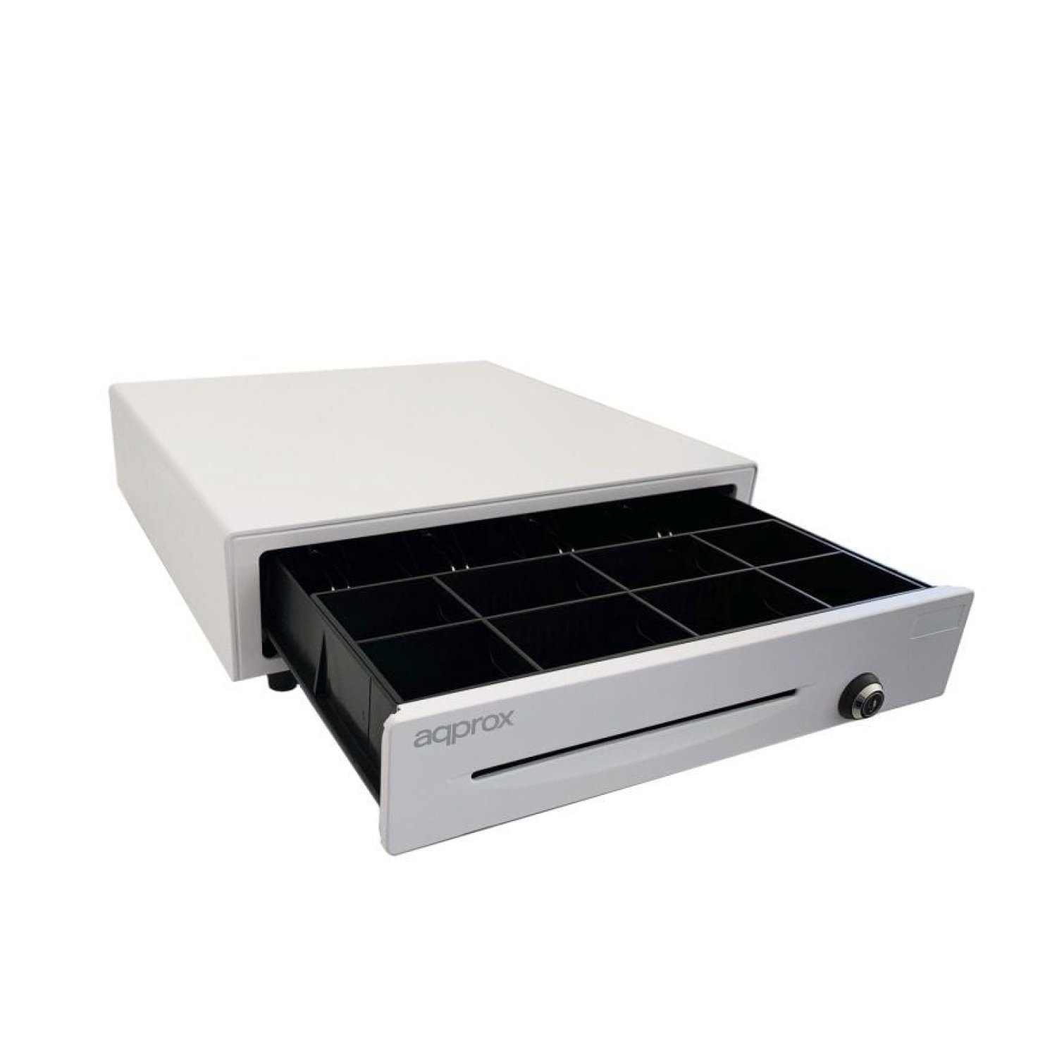 Approx appCASH01 · Cajón Portamonedas · Manual y Automático · Blanco