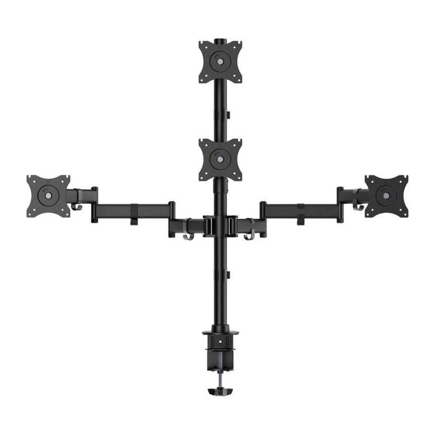 Aisens DT27TSR · Soporte Mesa 4 Monitores · Giratorio · Inclinable · Hasta 8kg