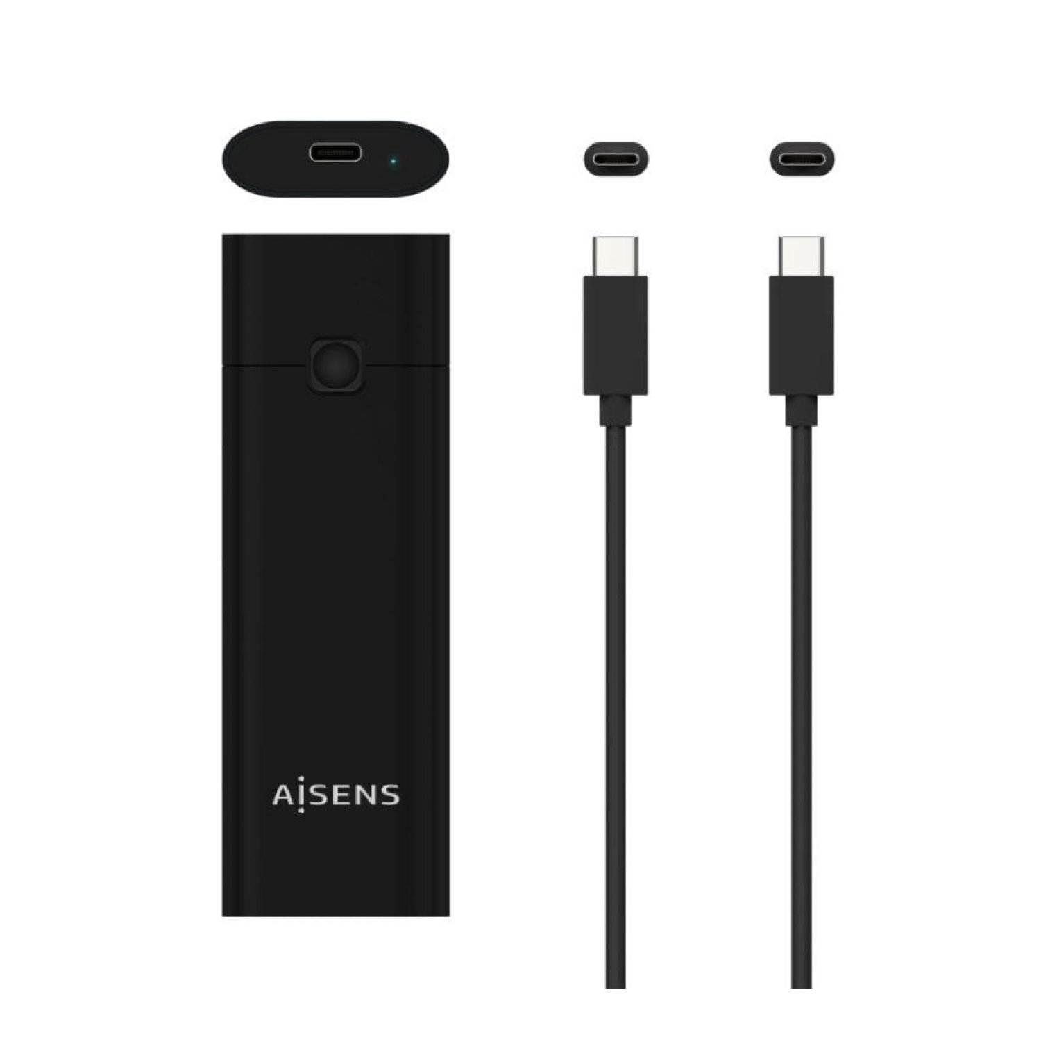 Aisens ASM2-020B · Caja Externa SSD M.2 NVMe · USB 3.2 Gen2 · Sin Tornillos