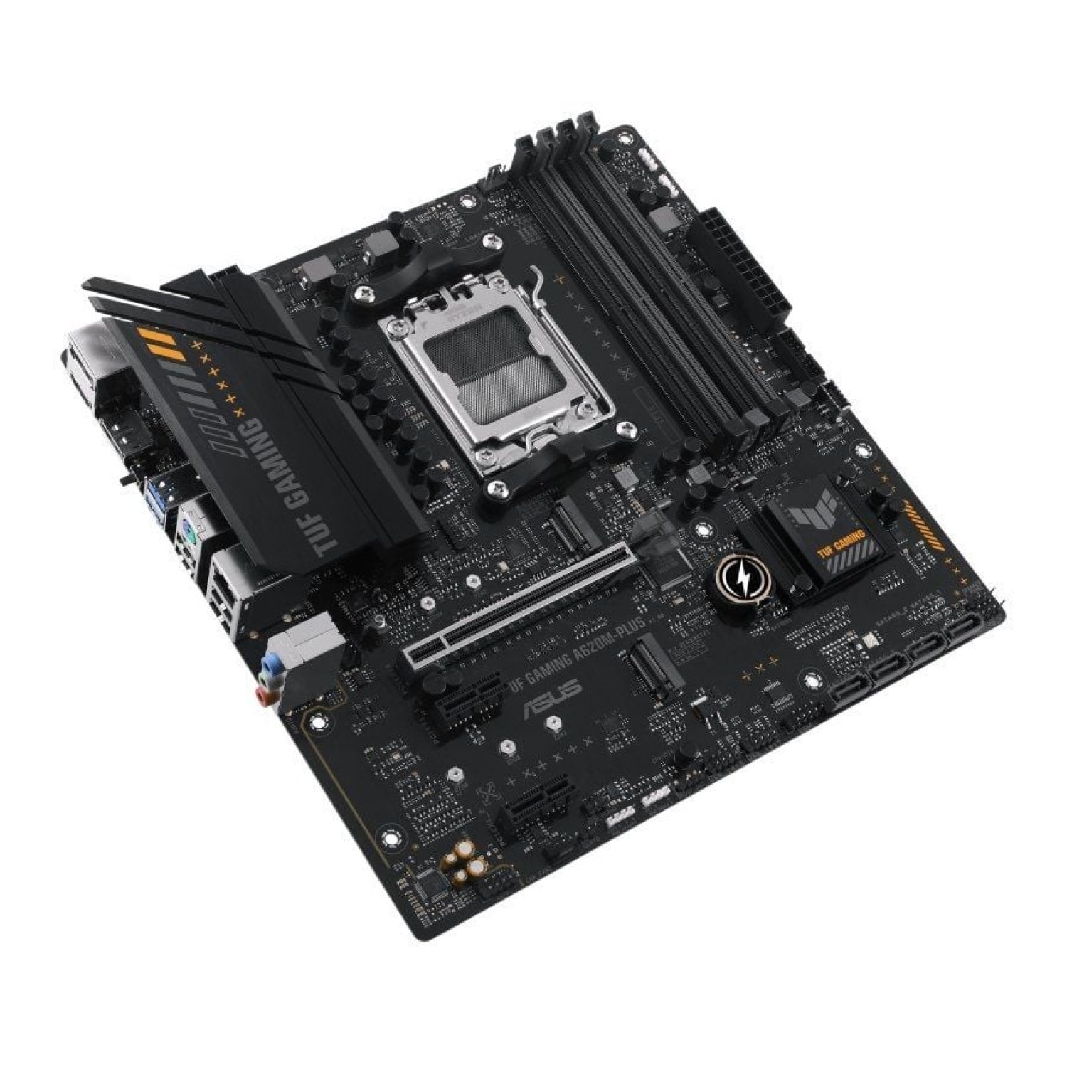 Asus TUF Gaming A620M-PLUS · Socket AM5 · DDR5 · PCIe 4.0 · Micro ATX