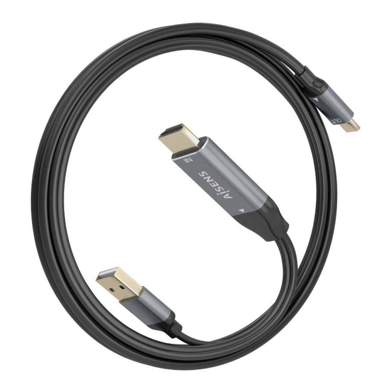Aisens · Cable Conversor HDMI a USB-C · 1,8m · Negro