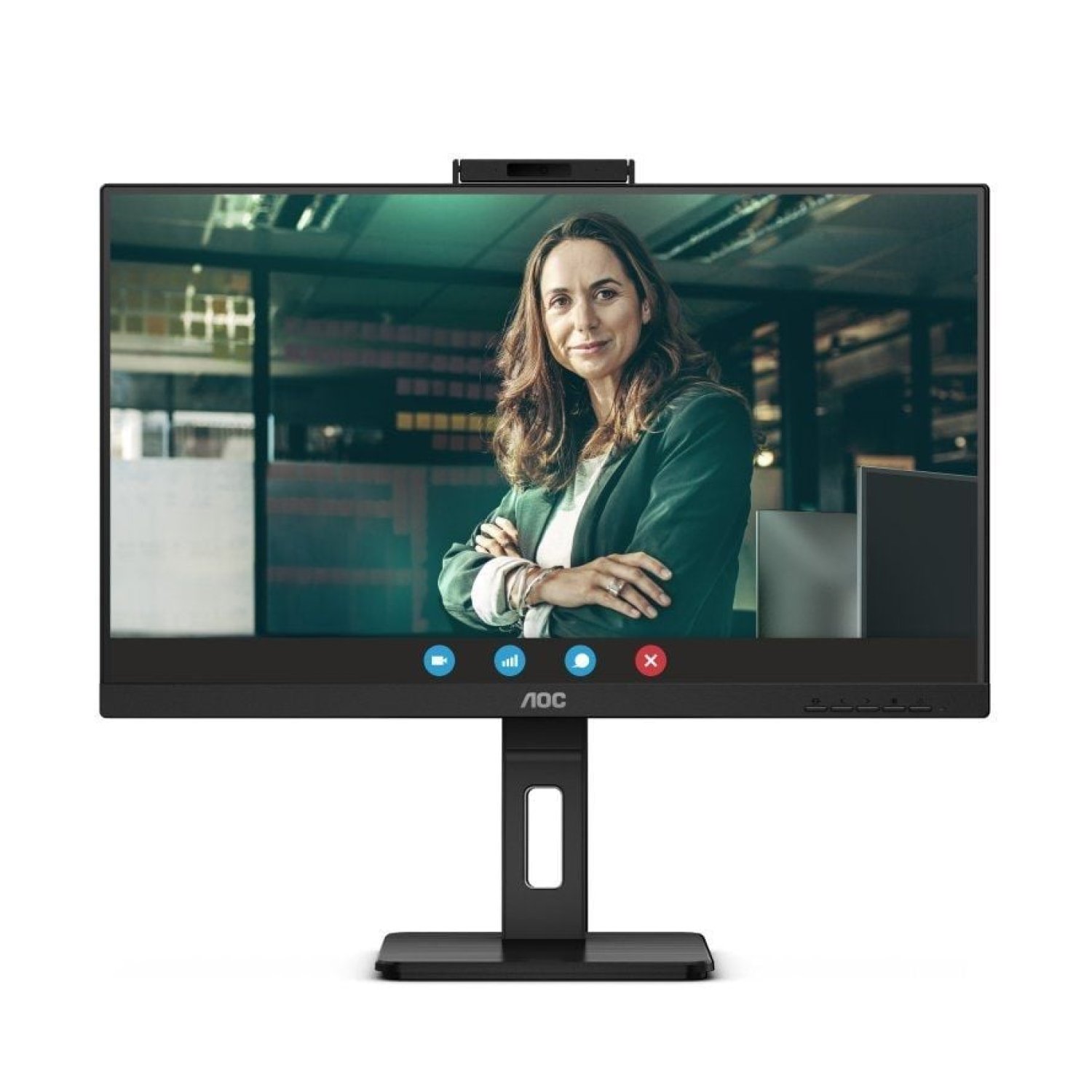 AOC 24P3QW · 23,8" Full HD · Webcam · Regulable en altura · Negro